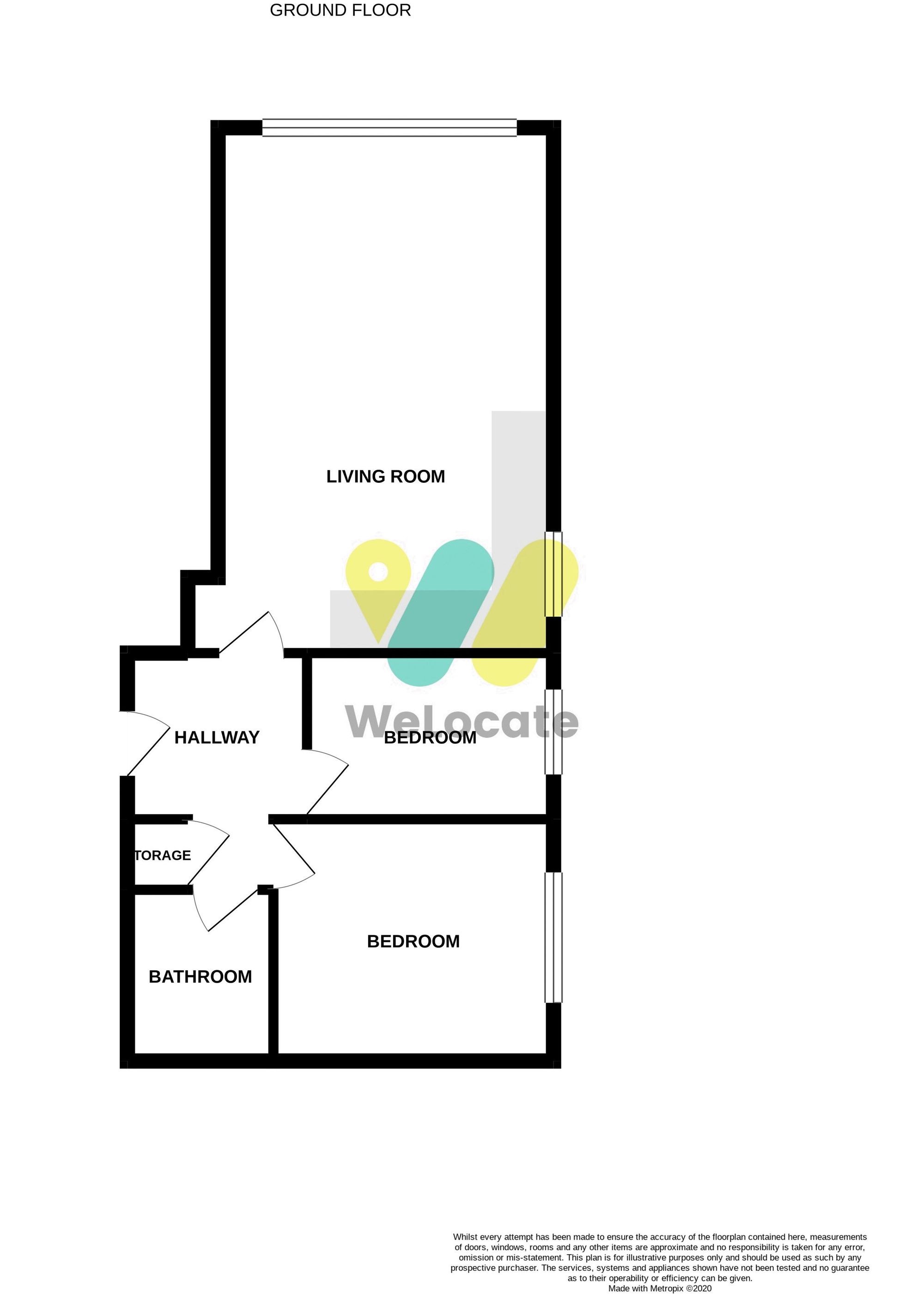 2 bed apartment to rent in Orchard Court, Bury - Property Floorplan