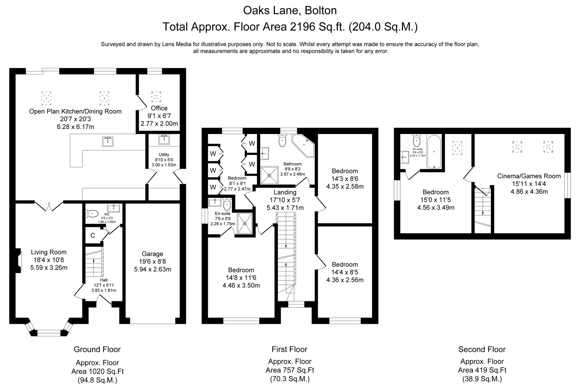 5 bed detached house for sale in Oaks Lane, Bolton - Property Floorplan