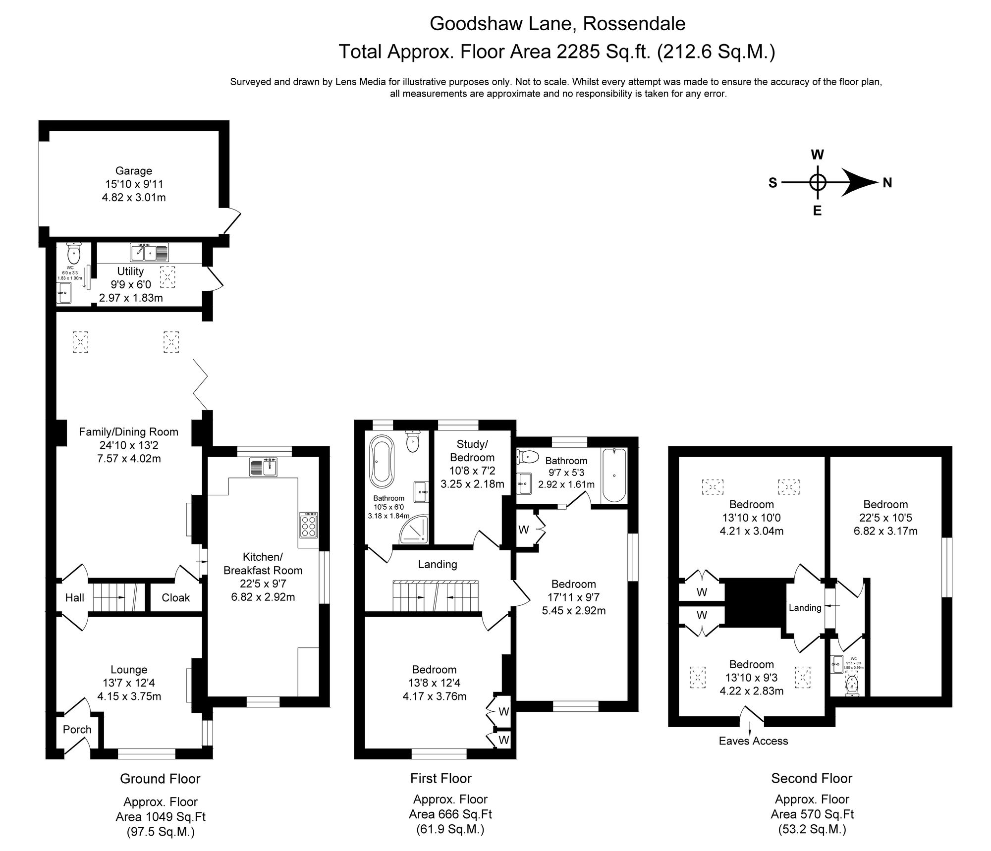 6 bed terraced house for sale in Goodshaw Lane, Rossendale - Property Floorplan