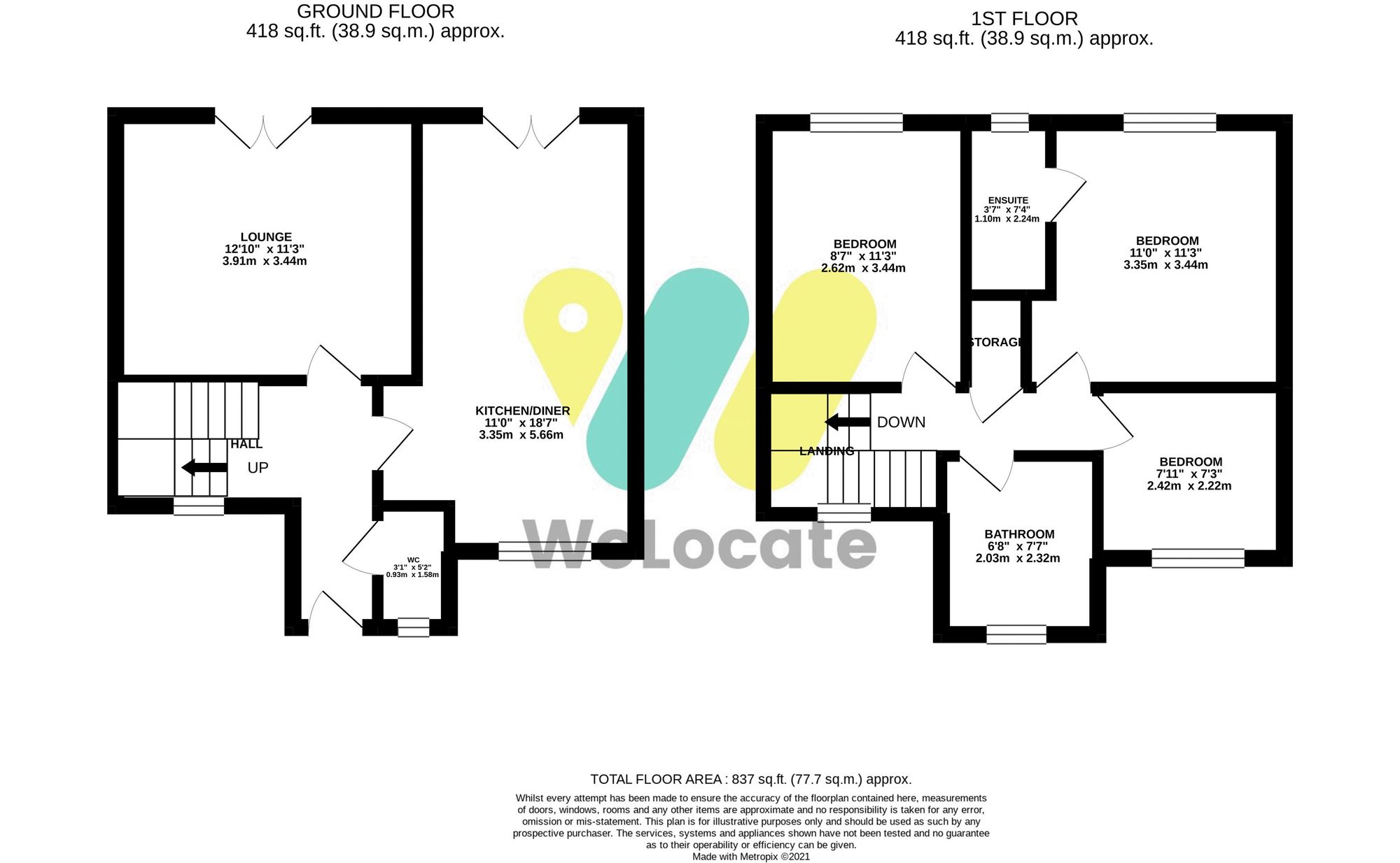 3 bed detached house to rent in Irvine Walk, Salford - Property Floorplan