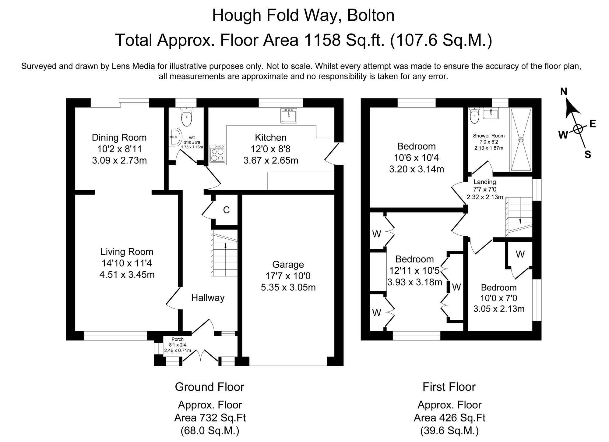 3 bed detached house for sale in Hough Fold Way, Bolton - Property Floorplan