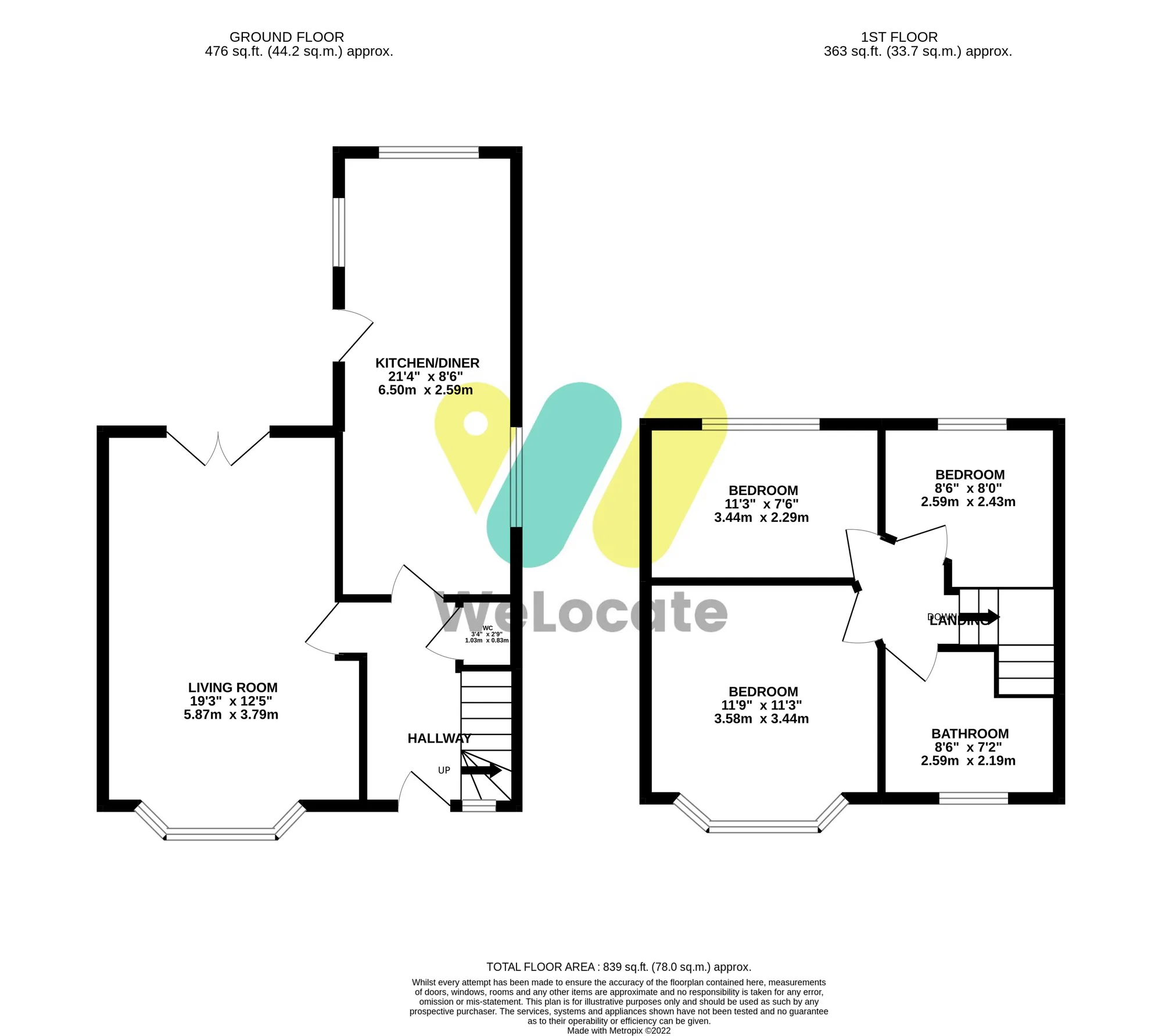 3 bed semi-detached house to rent in Craig Avenue, Bury - Property Floorplan