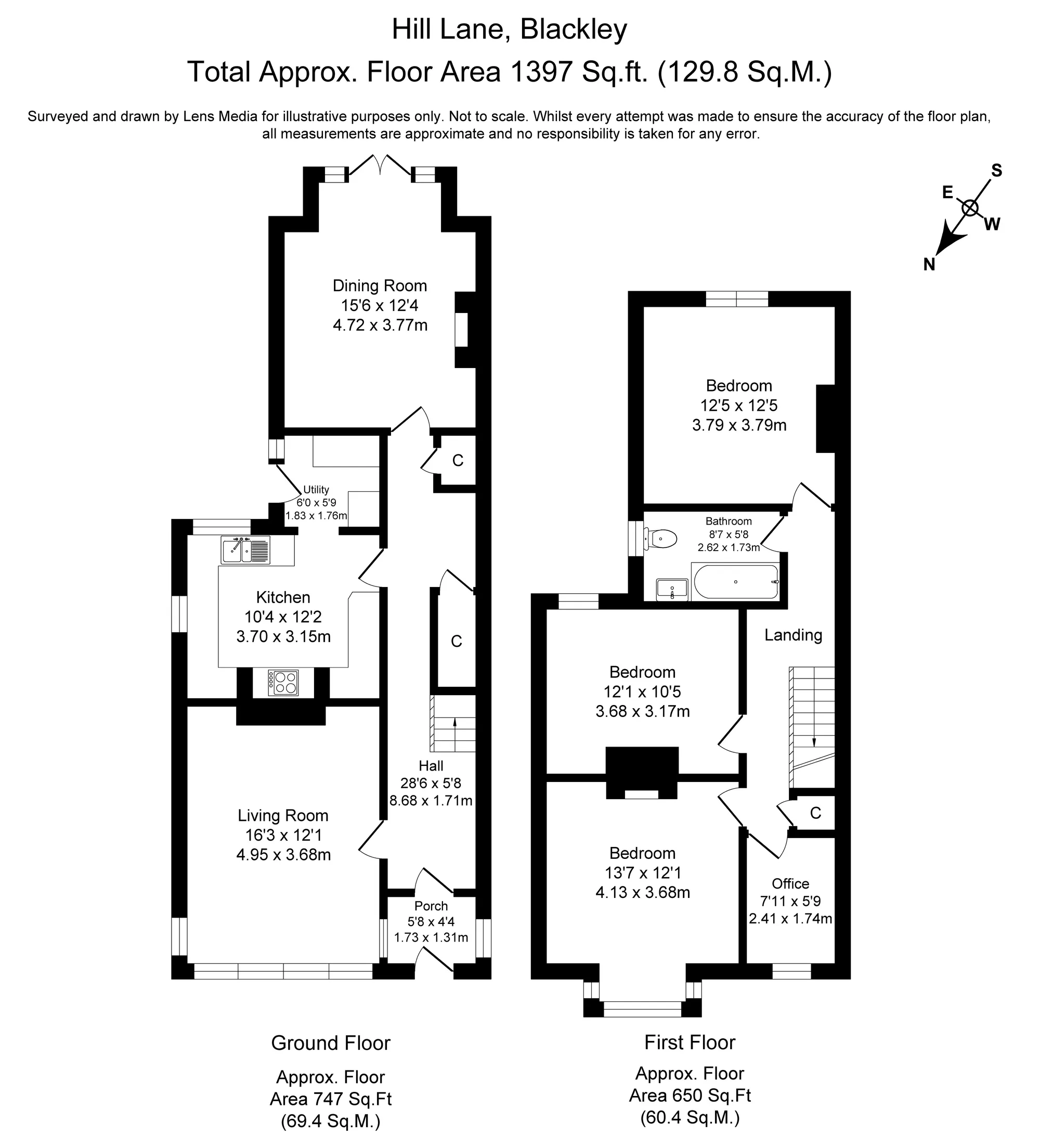 4 bed semi-detached house for sale in Hill Lane, Manchester - Property Floorplan