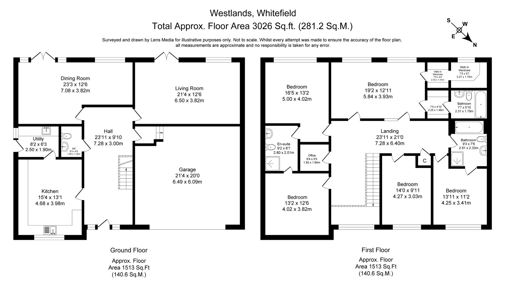 5 bed detached house for sale in Westlands, Manchester - Property Floorplan