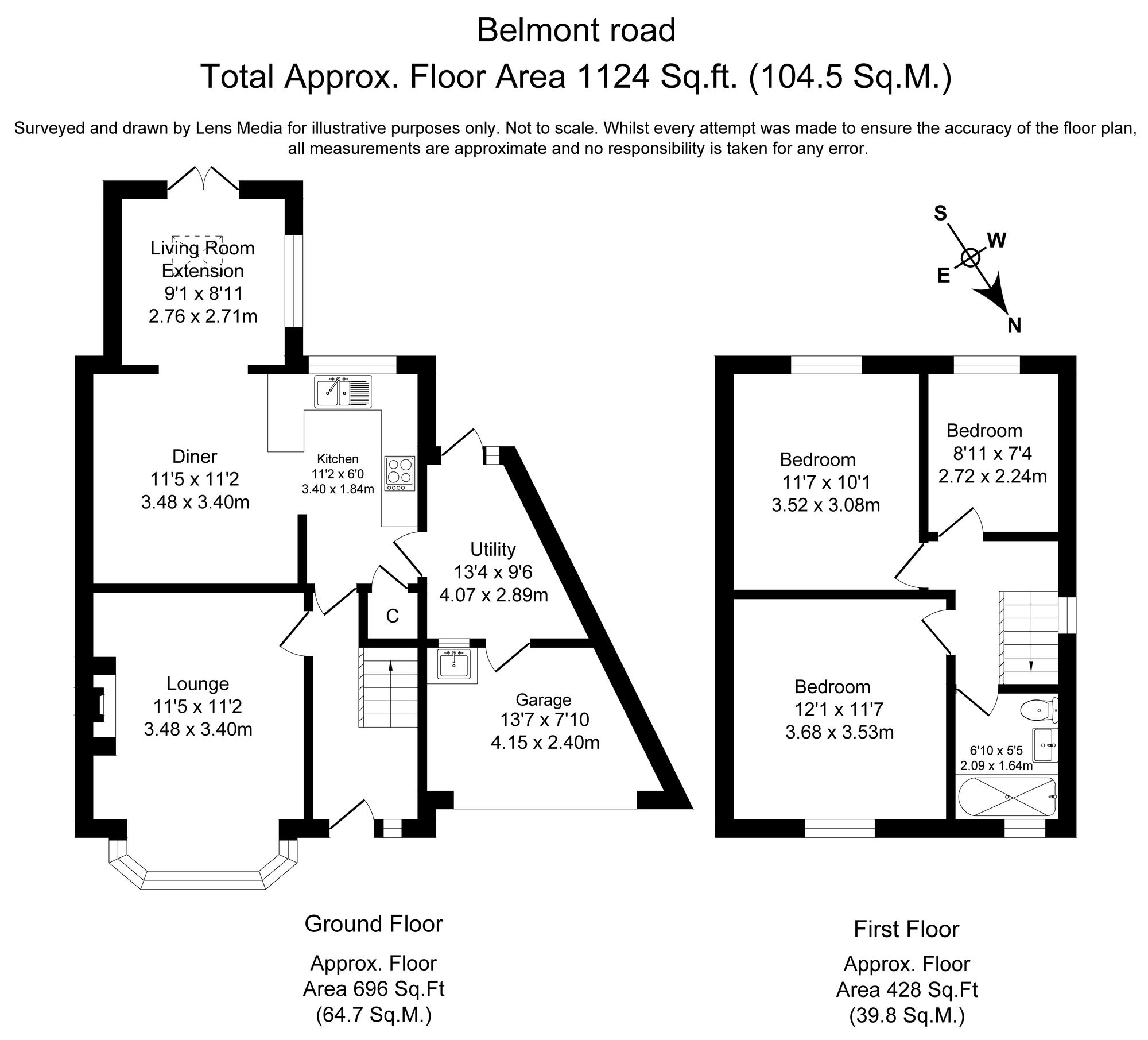 3 bed semi-detached house for sale in Belmont Road, Bolton - Property Floorplan