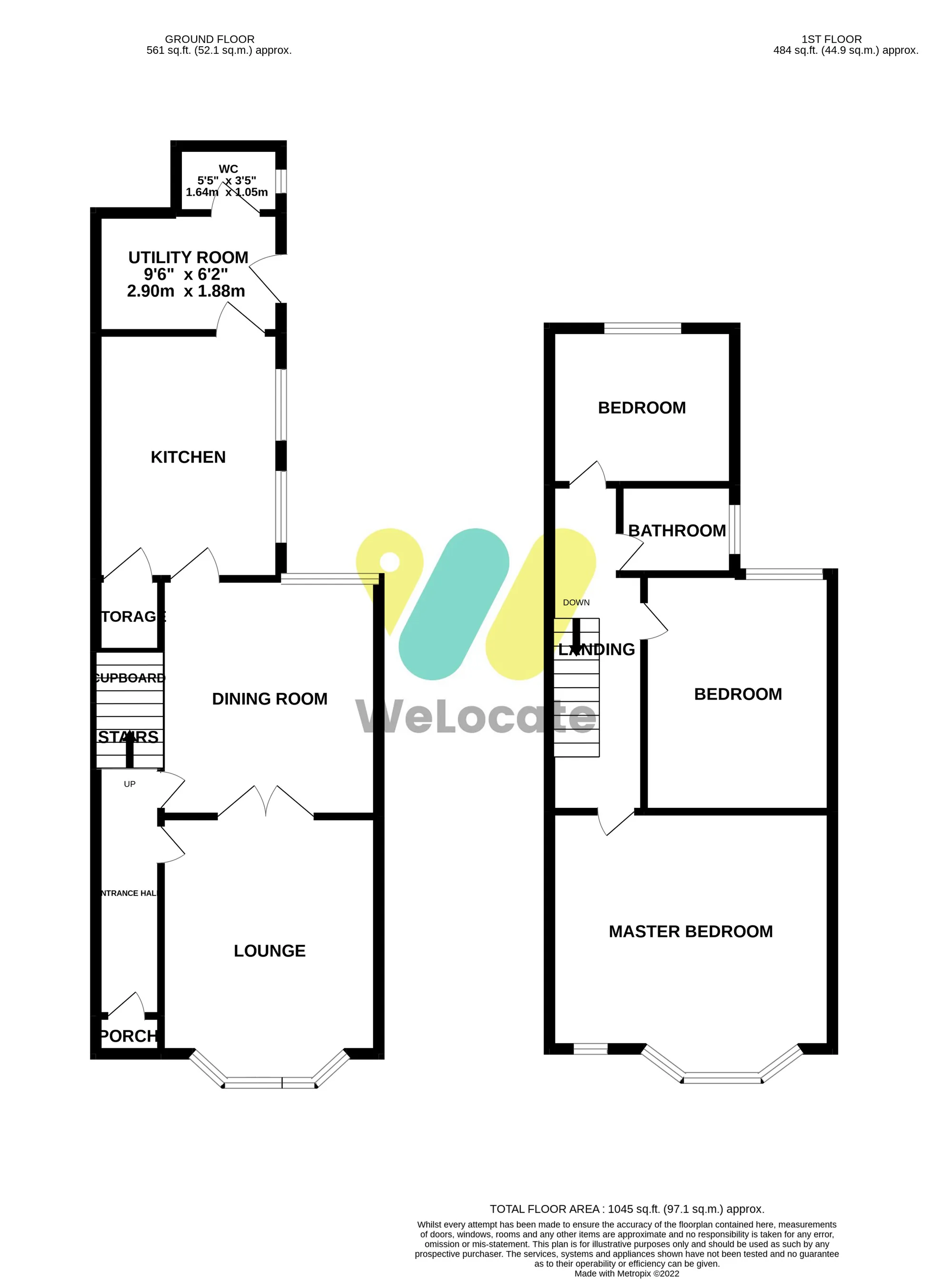 3 bed end of terrace house to rent in Elleray Road, Salford - Property Floorplan
