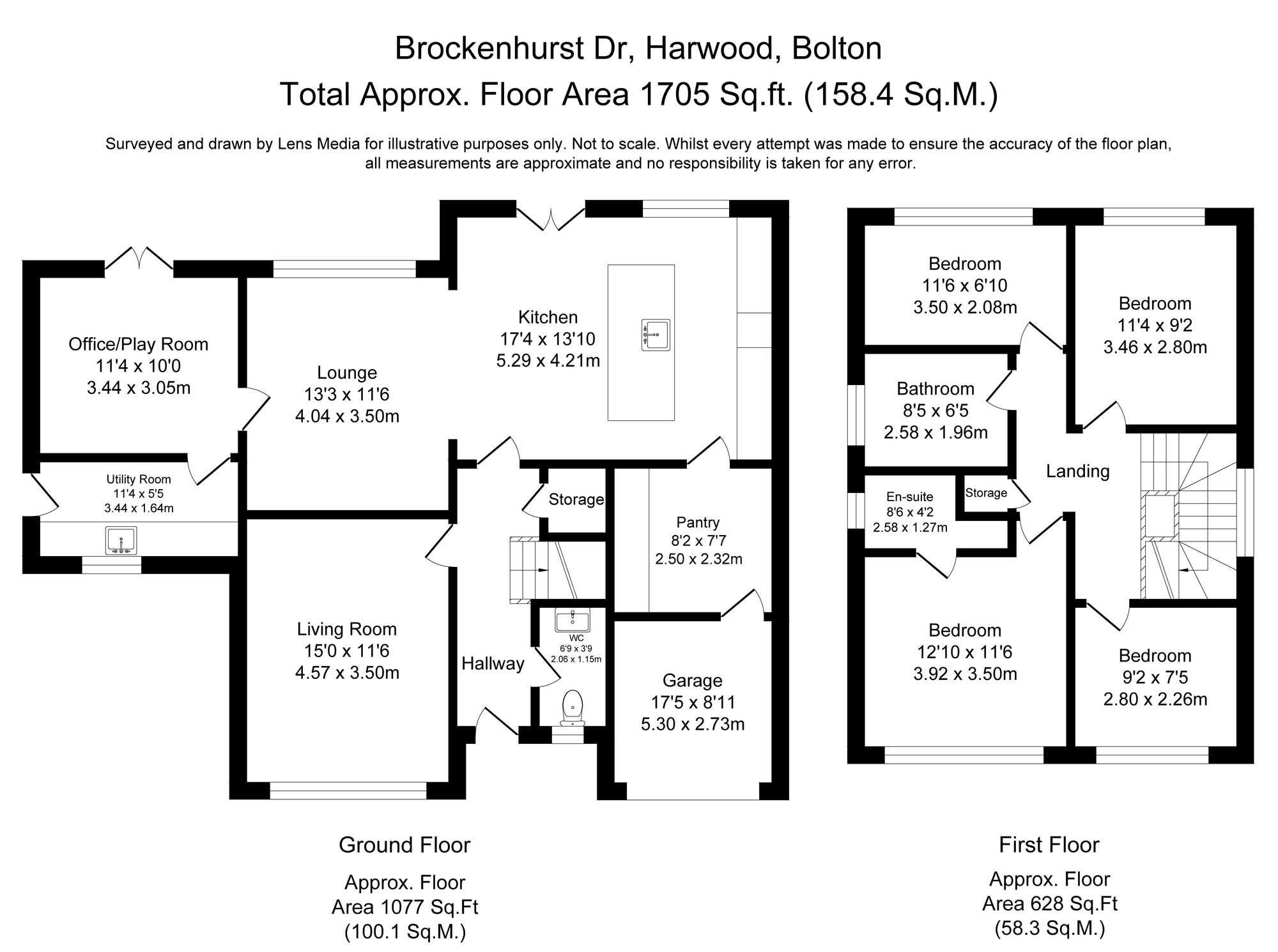 4 bed house for sale in Brockenhurst Drive, Bolton - Property Floorplan