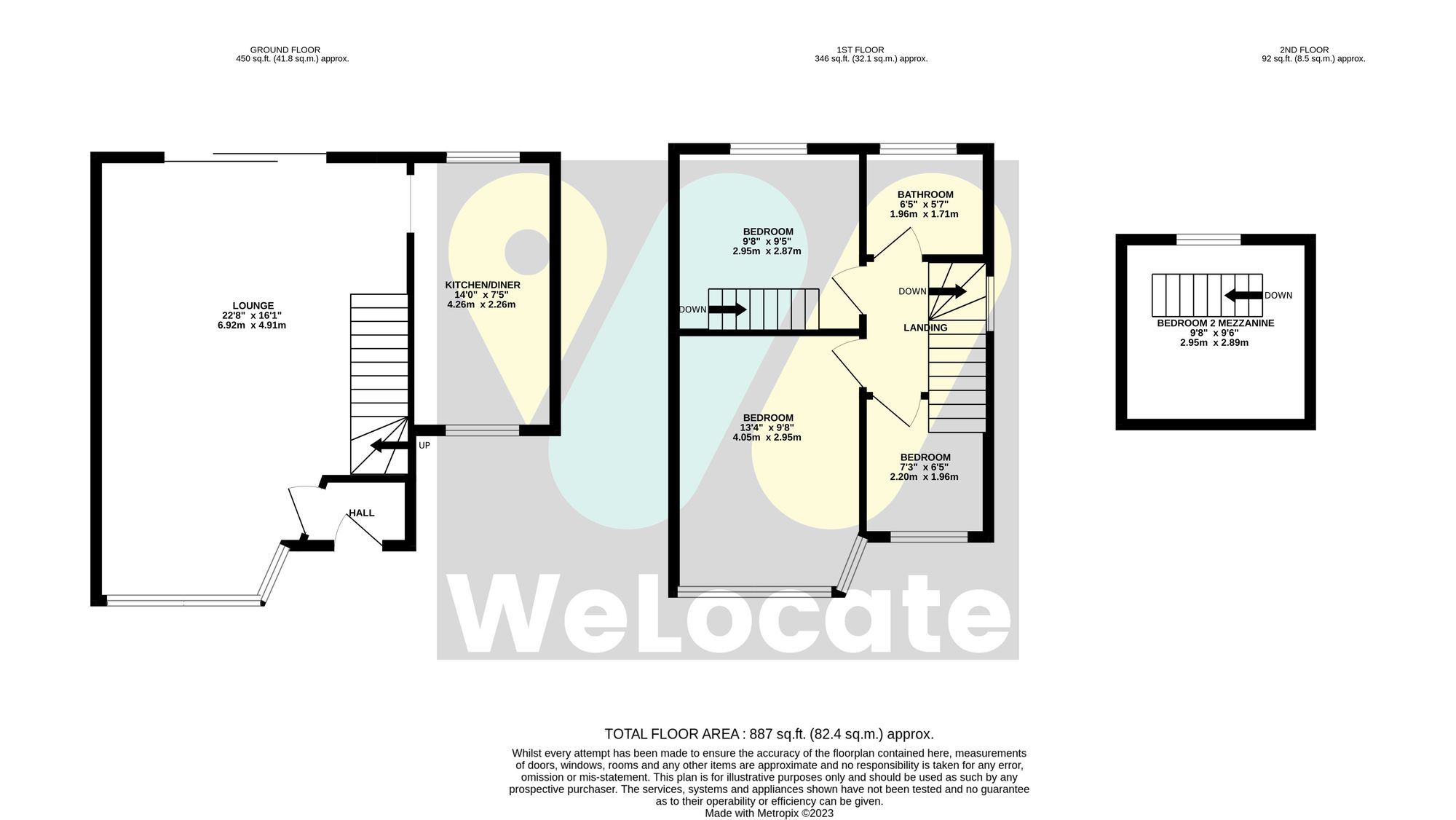 3 bed semi-detached house to rent in Rossall Avenue, Manchester - Property Floorplan