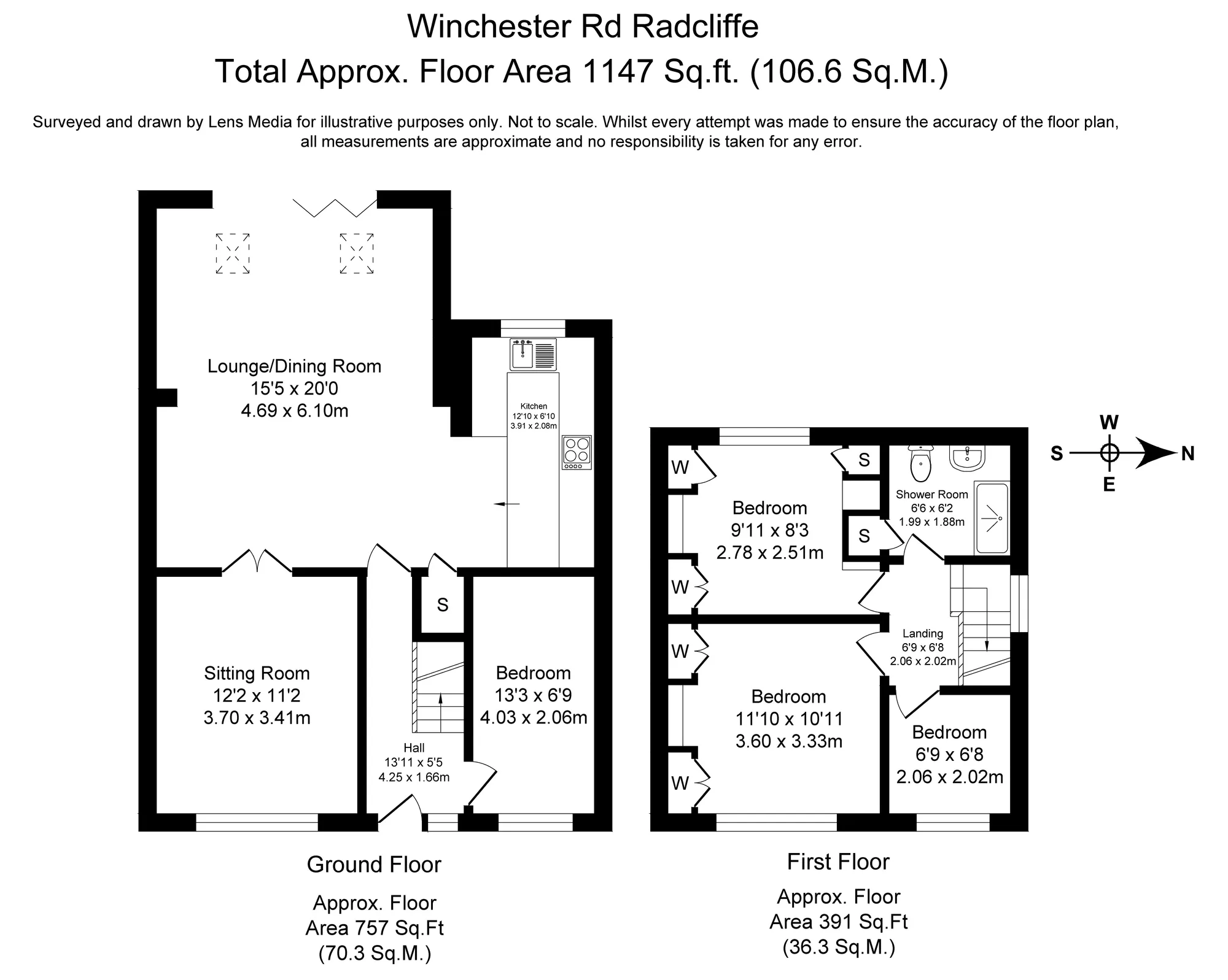 3 bed detached house for sale in Winchester Road, Manchester - Property Floorplan