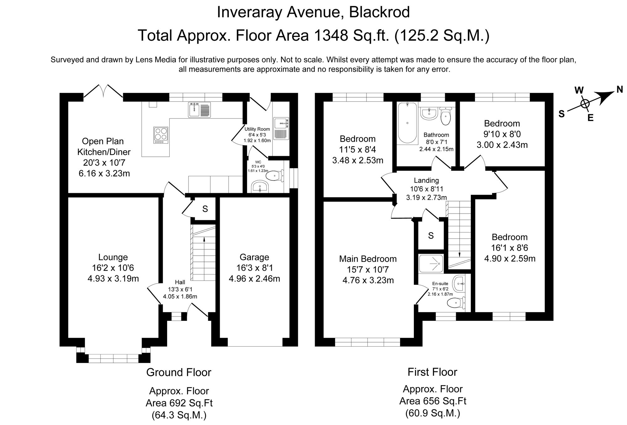 4 bed detached house to rent in Inveraray Avenue, Bolton - Property Floorplan