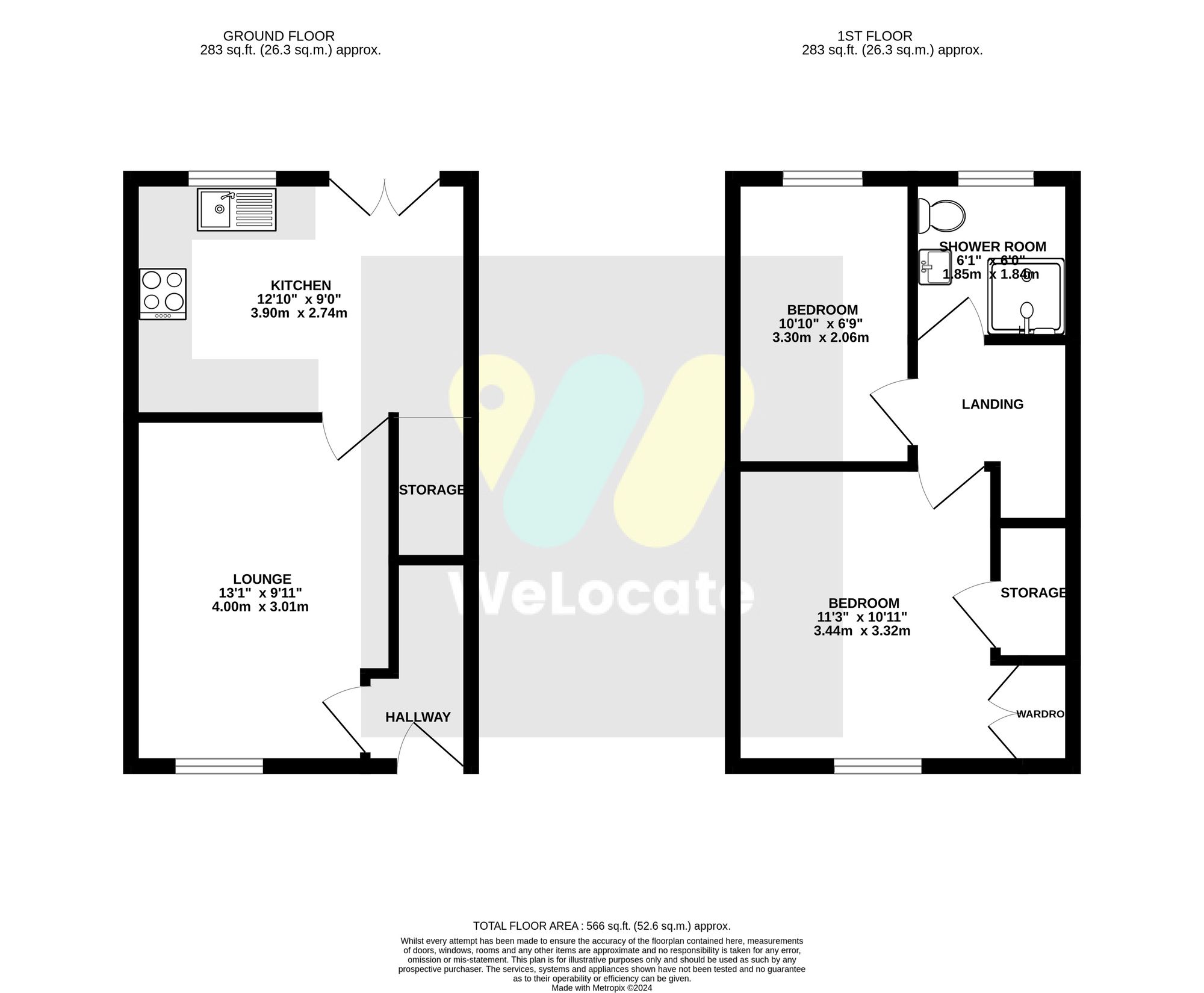 2 bed mews house to rent in Dixon Green Drive, Bolton - Property Floorplan