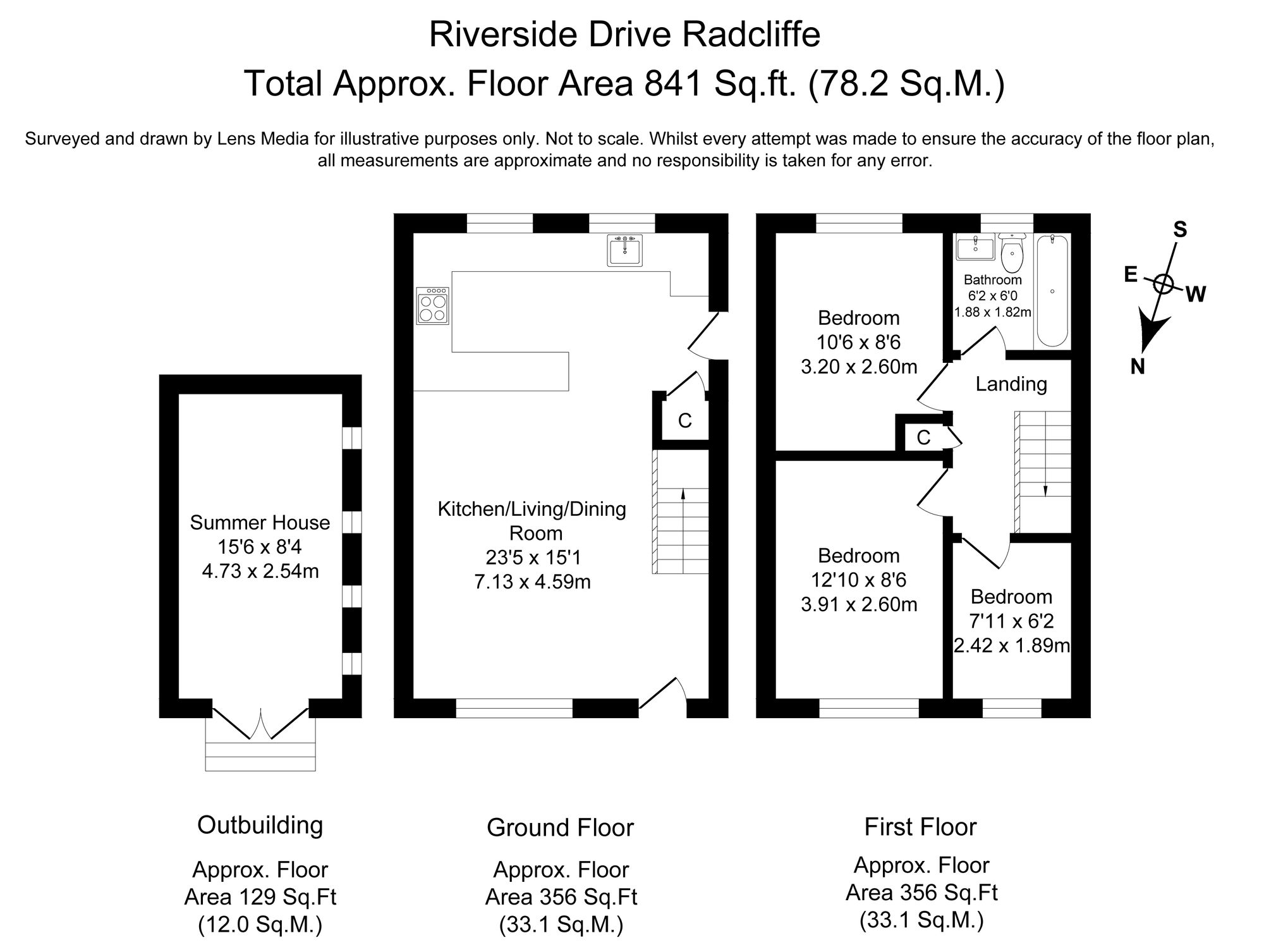 3 bed semi-detached house for sale in Riverside Drive, Manchester - Property Floorplan