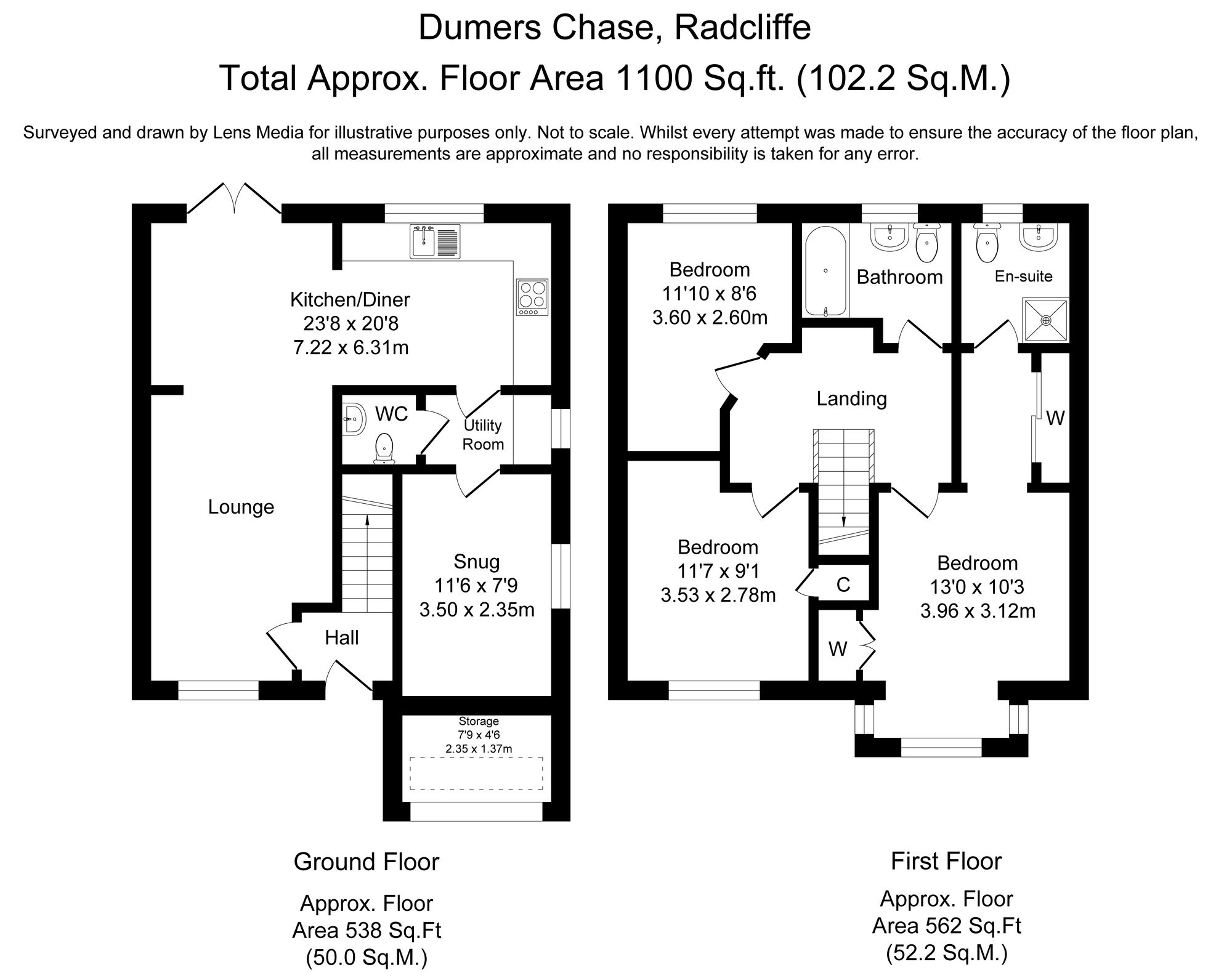 3 bed detached house for sale in Dumers Chase, Manchester - Property Floorplan