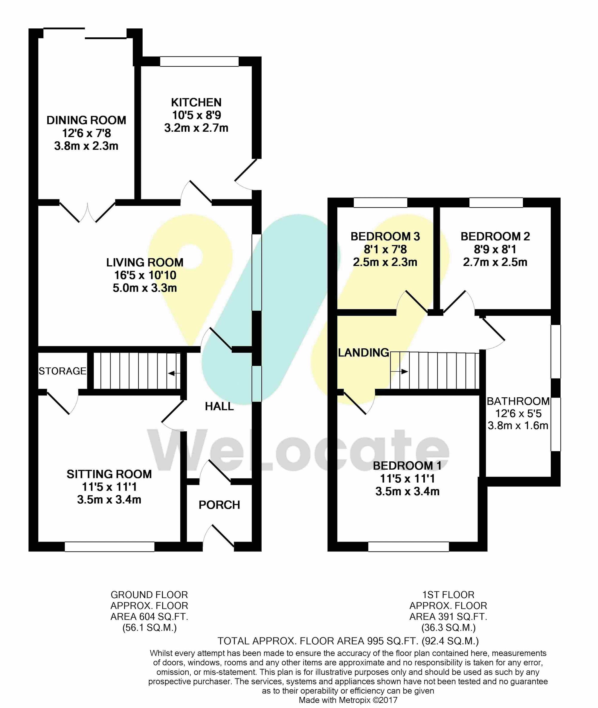 3 bed house for sale in Newington Avenue, Manchester - Property Floorplan