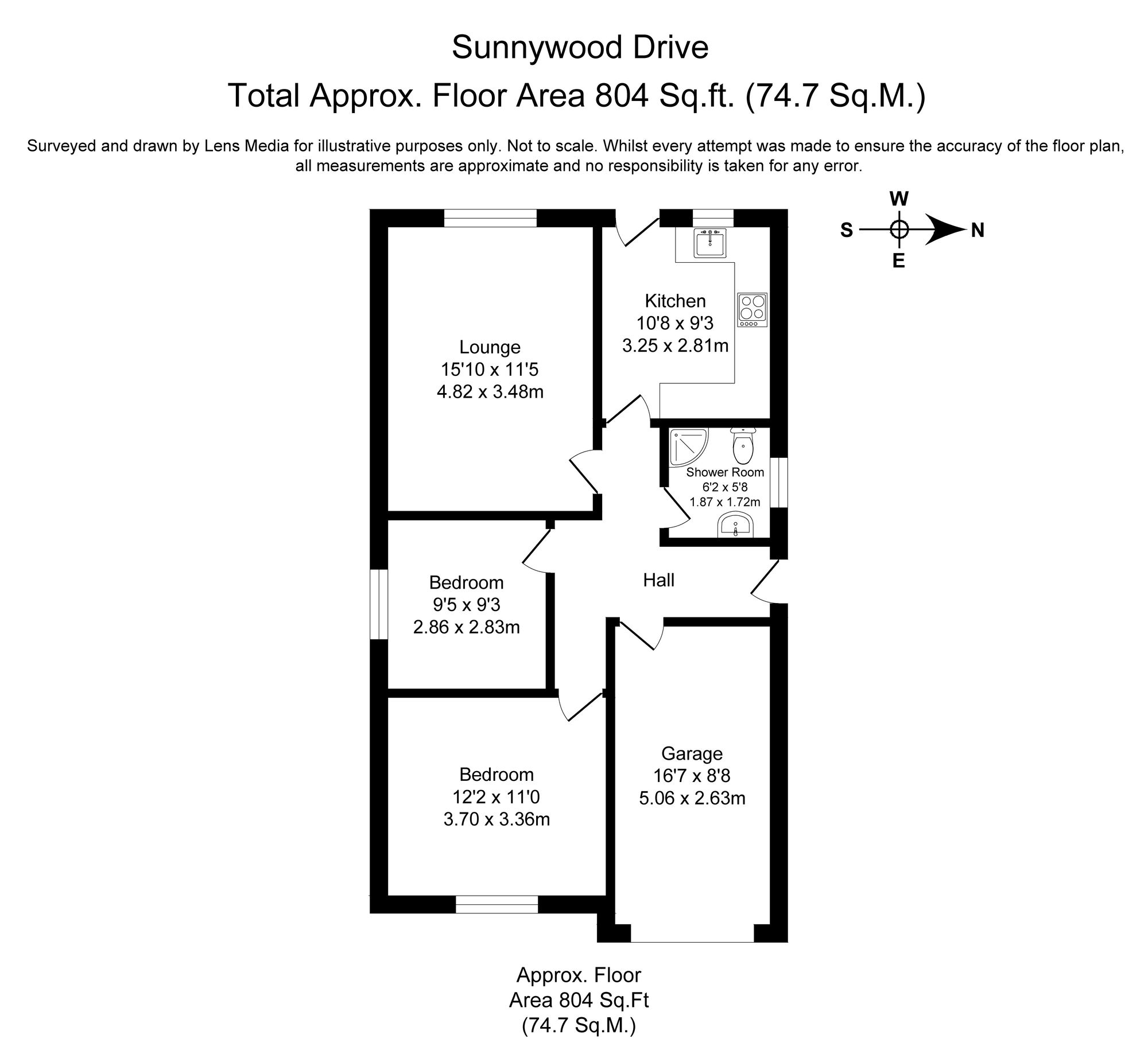 2 bed detached bungalow for sale in Sunnywood Drive, Bury - Property Floorplan