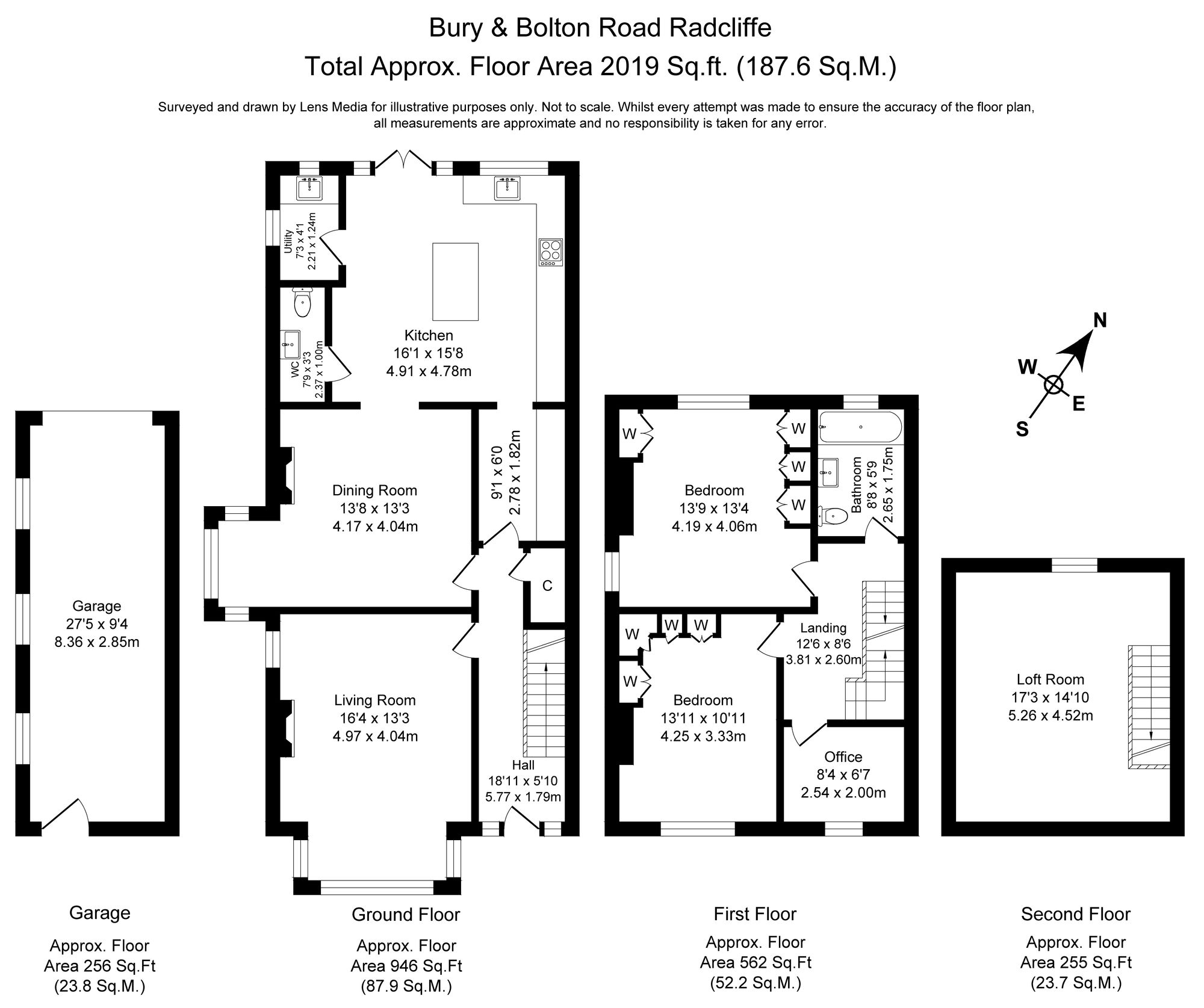3 bed semi-detached house for sale in Bury & Bolton Road, Manchester - Property Floorplan