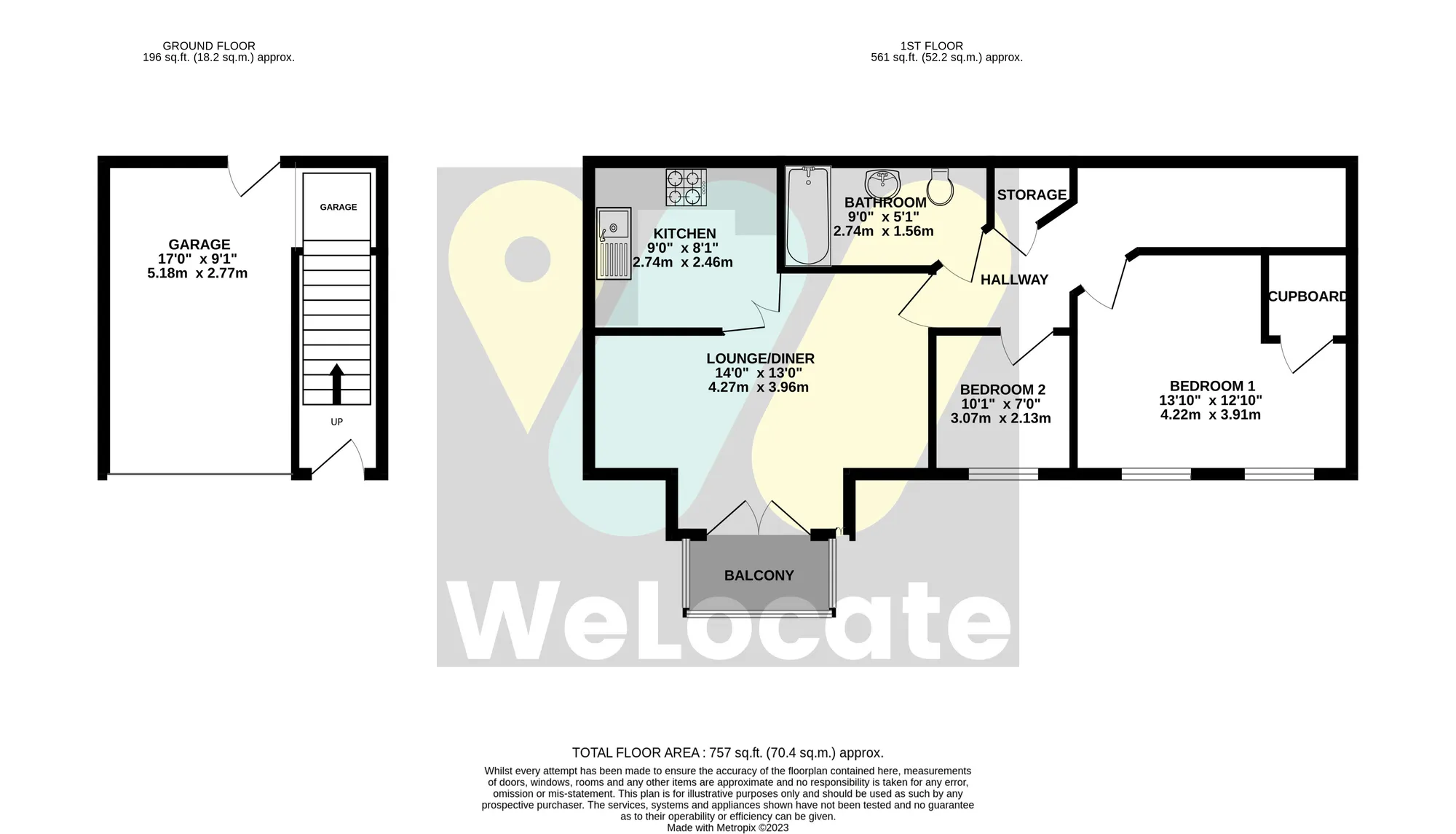 2 bed apartment to rent in Queensmere Drive, Manchester - Property Floorplan