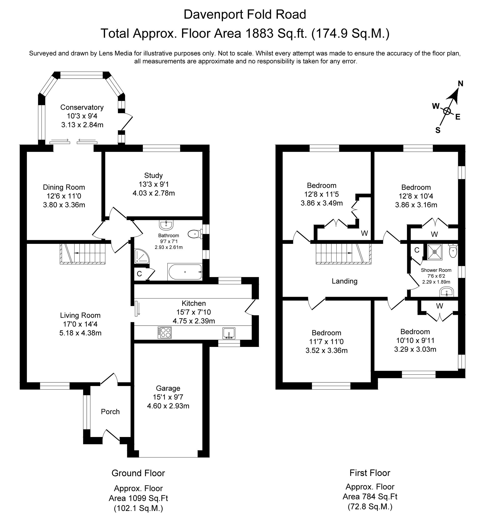 4 bed semi-detached house for sale in Davenport Fold Road, Bolton - Property Floorplan