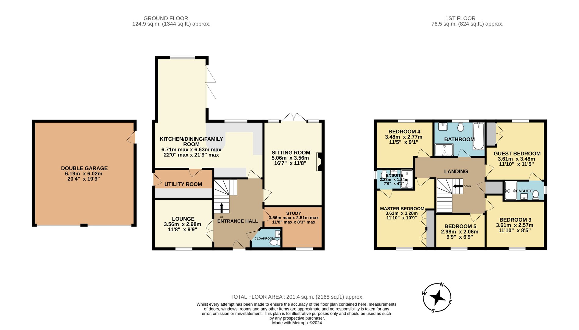 5 bed detached house for sale in Garners Field, Great Bourton - Property floorplan