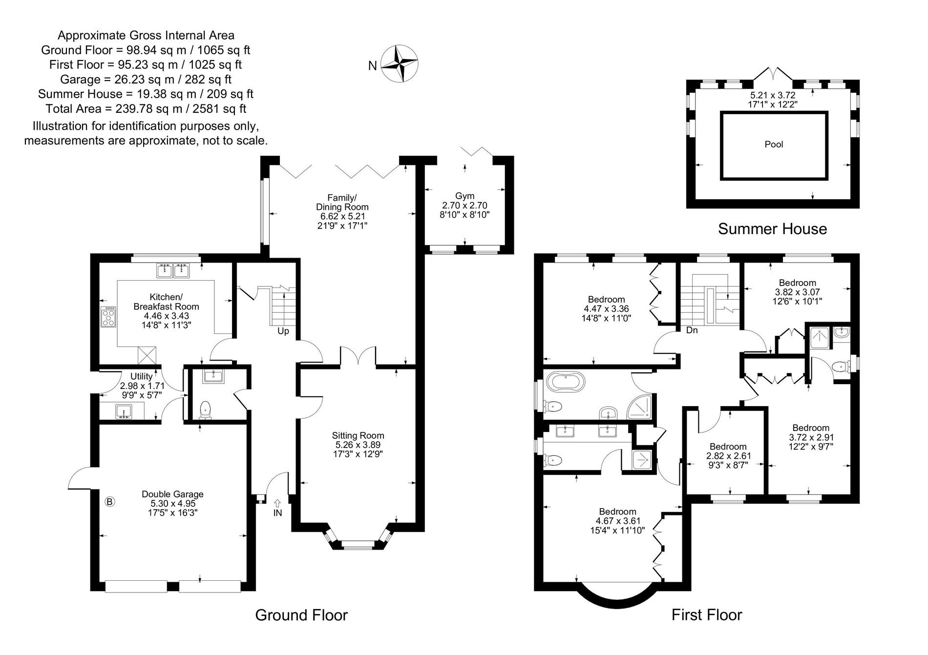 5 bed detached house for sale in Tenlands, Middleton Cheney - Property floorplan