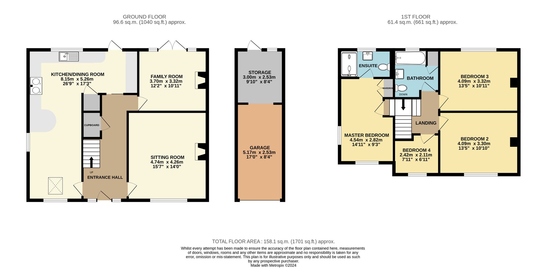 4 bed detached house for sale in Middleton Road, Chacombe - Property floorplan