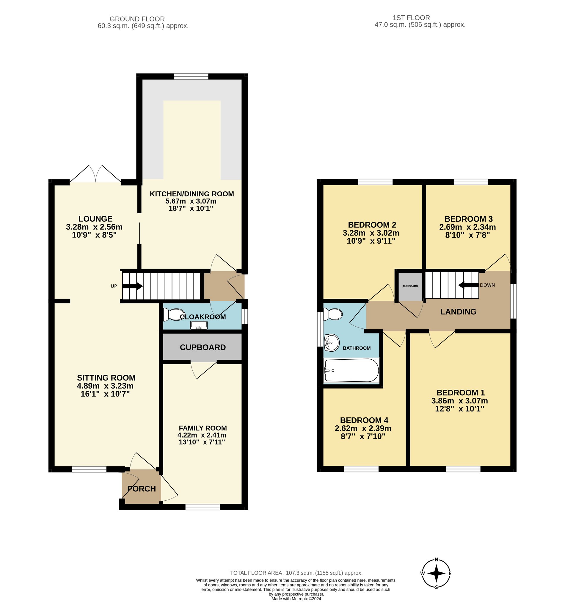 4 bed detached house for sale in Romney Road, Banbury - Property Floorplan