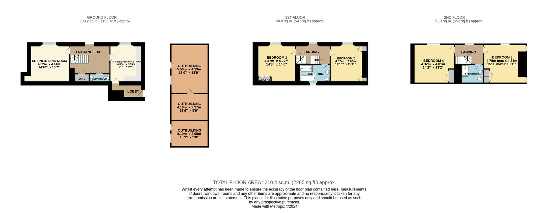 4 bed end of terrace house for sale in Causeway, Banbury - Property floorplan