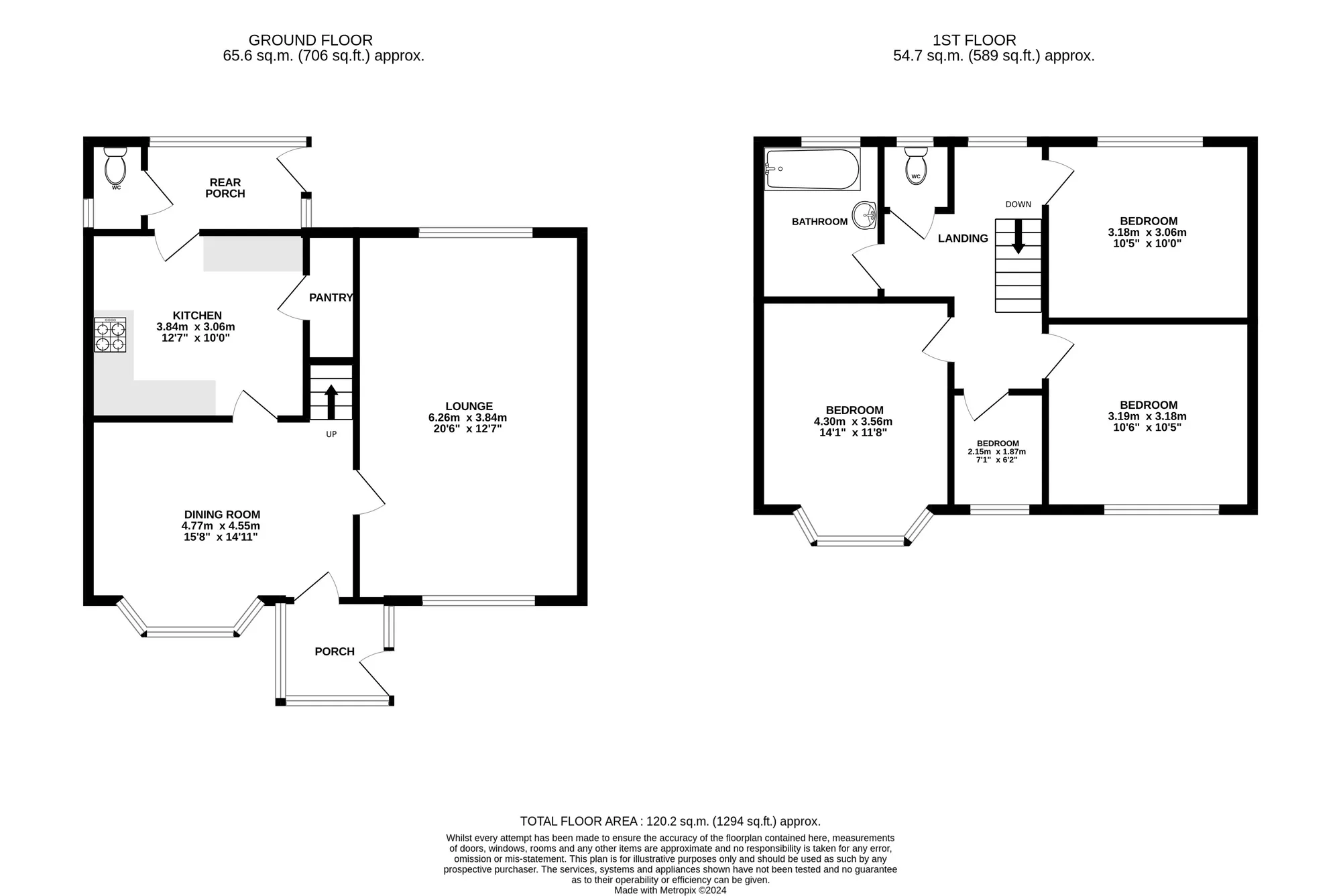 4 bed house for sale in Danecourt Road, Poole - Property floorplan