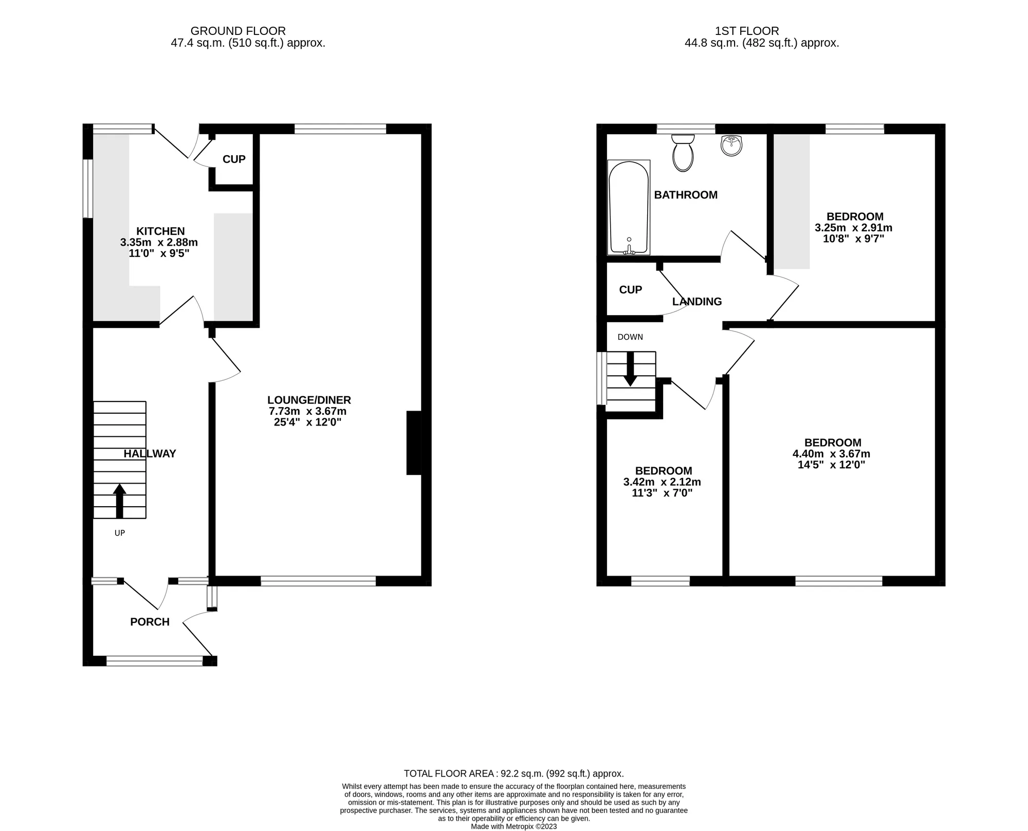 3 bed detached house for sale in Vicarage Road, Poole - Property floorplan