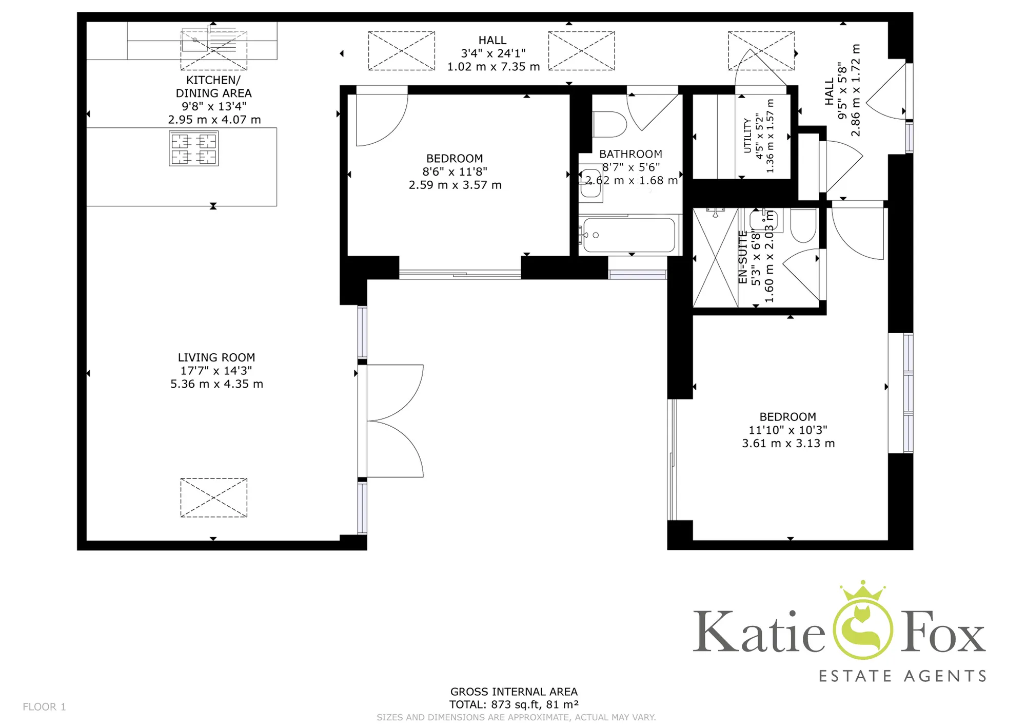 2 bed detached bungalow for sale in Paddington Grove, Bournemouth - Property floorplan