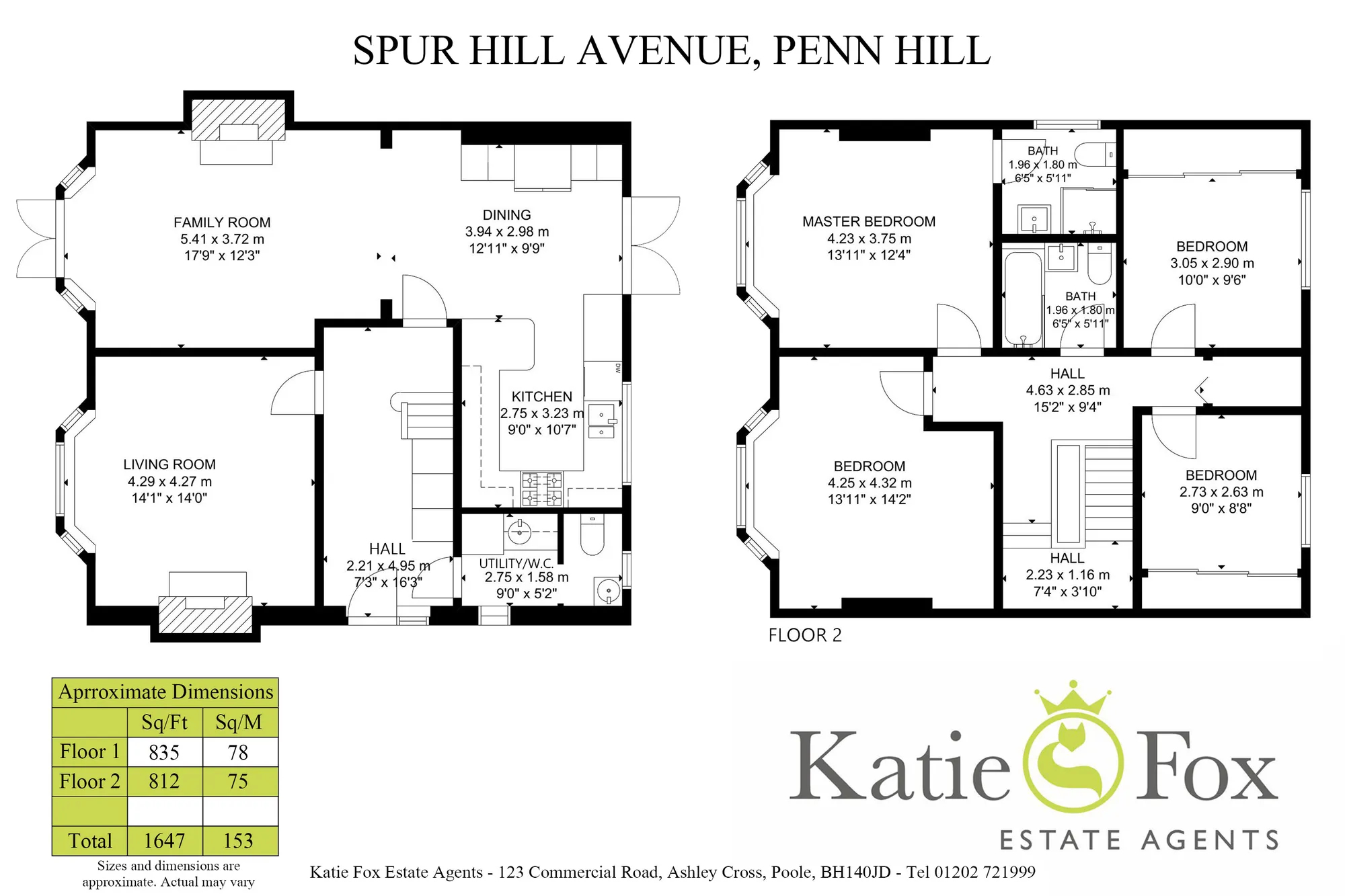 4 bed detached house for sale in Spur Hill Avenue, Poole - Property floorplan