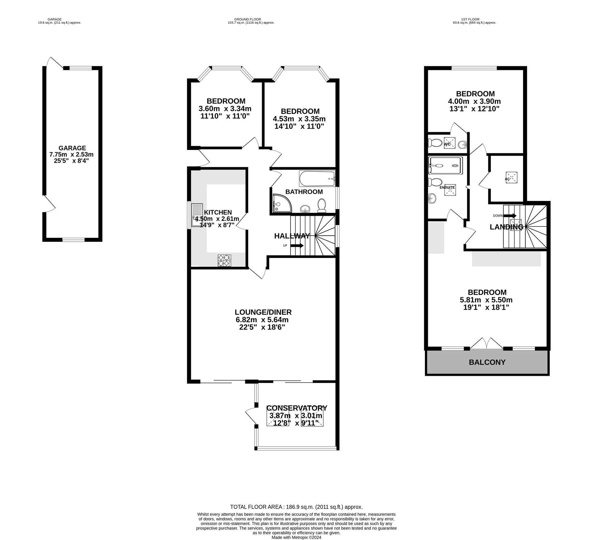 4 bed for sale in Woodlands Avenue, Poole - Property floorplan