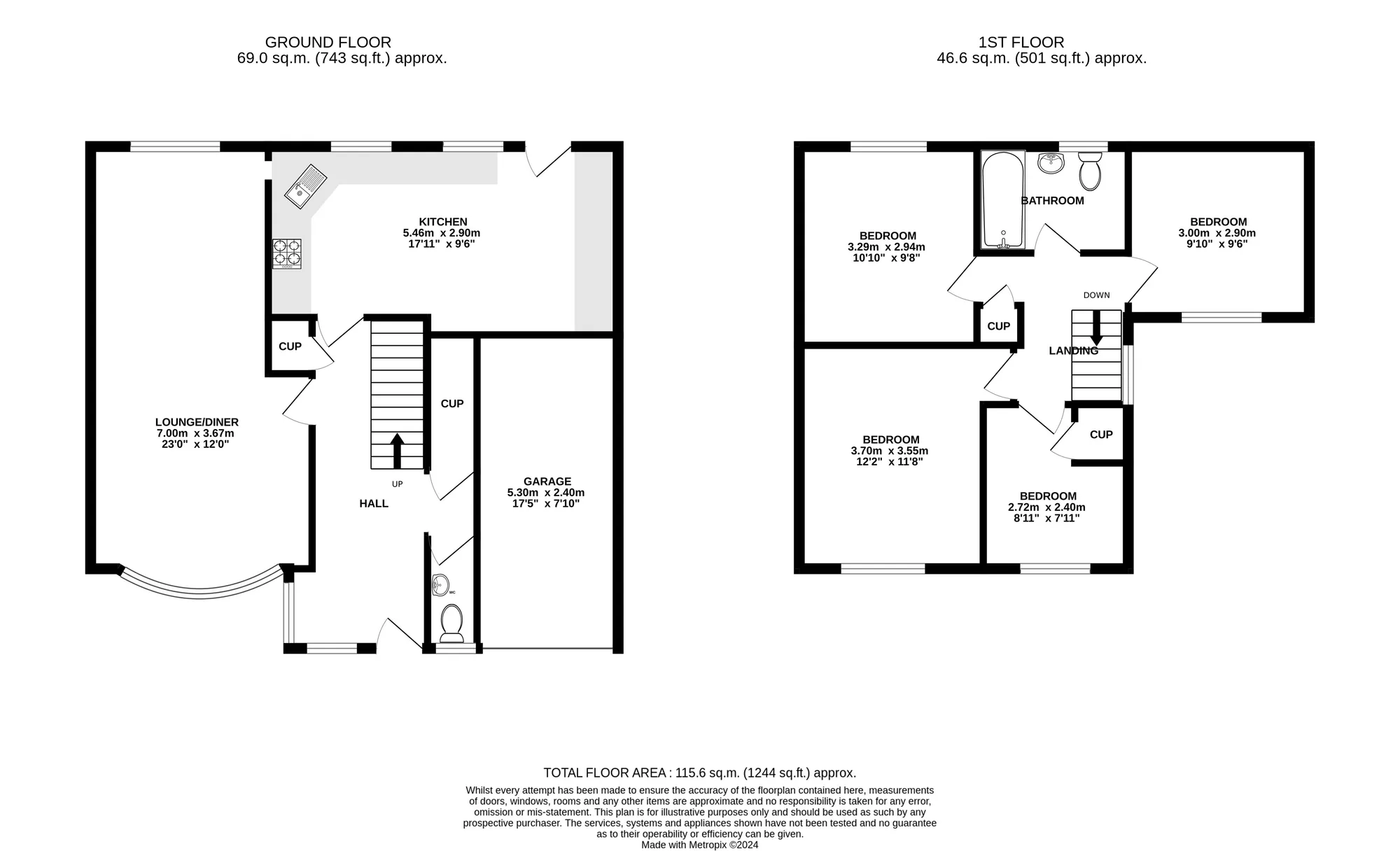 4 bed detached house for sale in Broadwater Avenue, Poole - Property floorplan