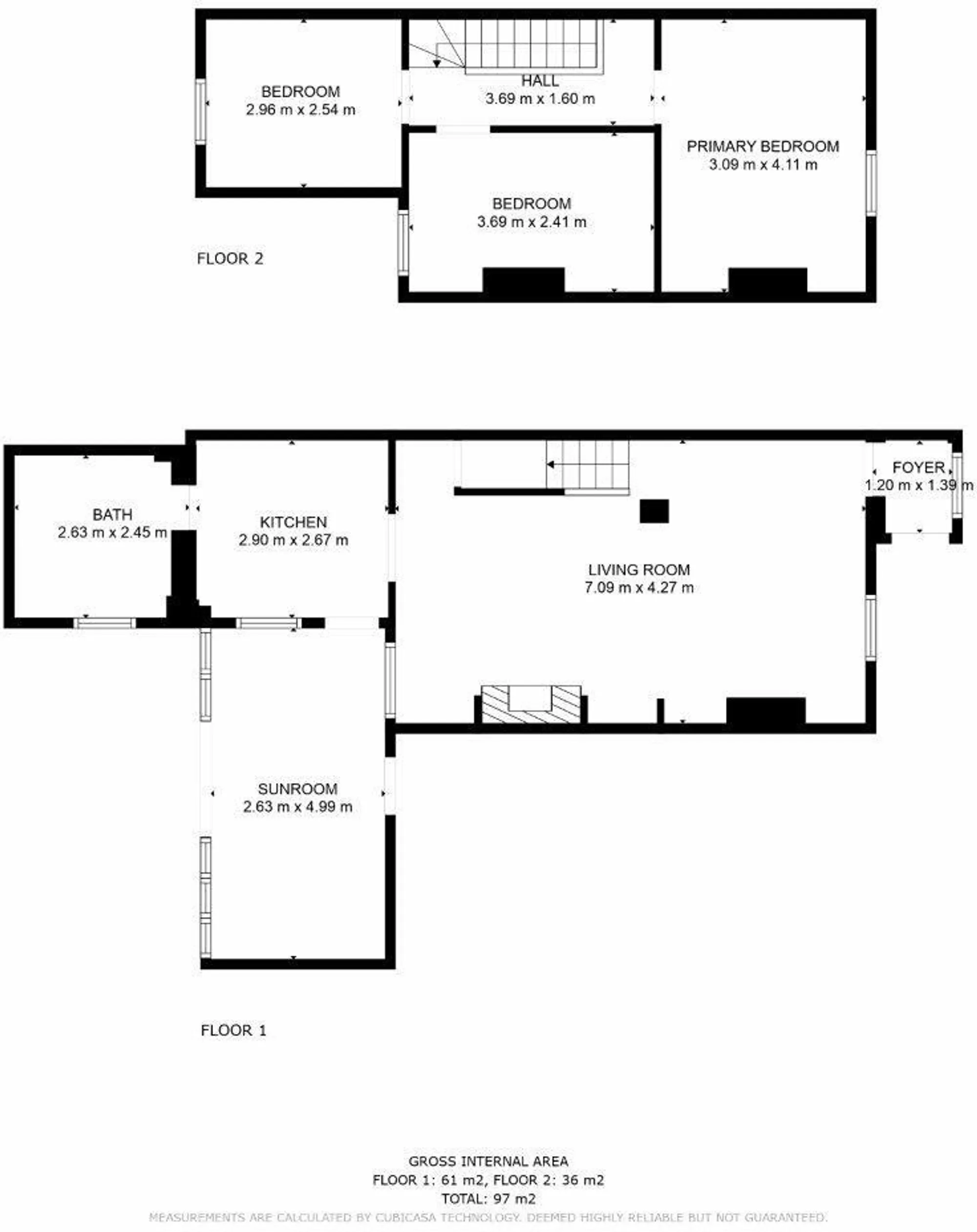 3 bed semi-detached house for sale in Cromwell Road, Poole - Property floorplan