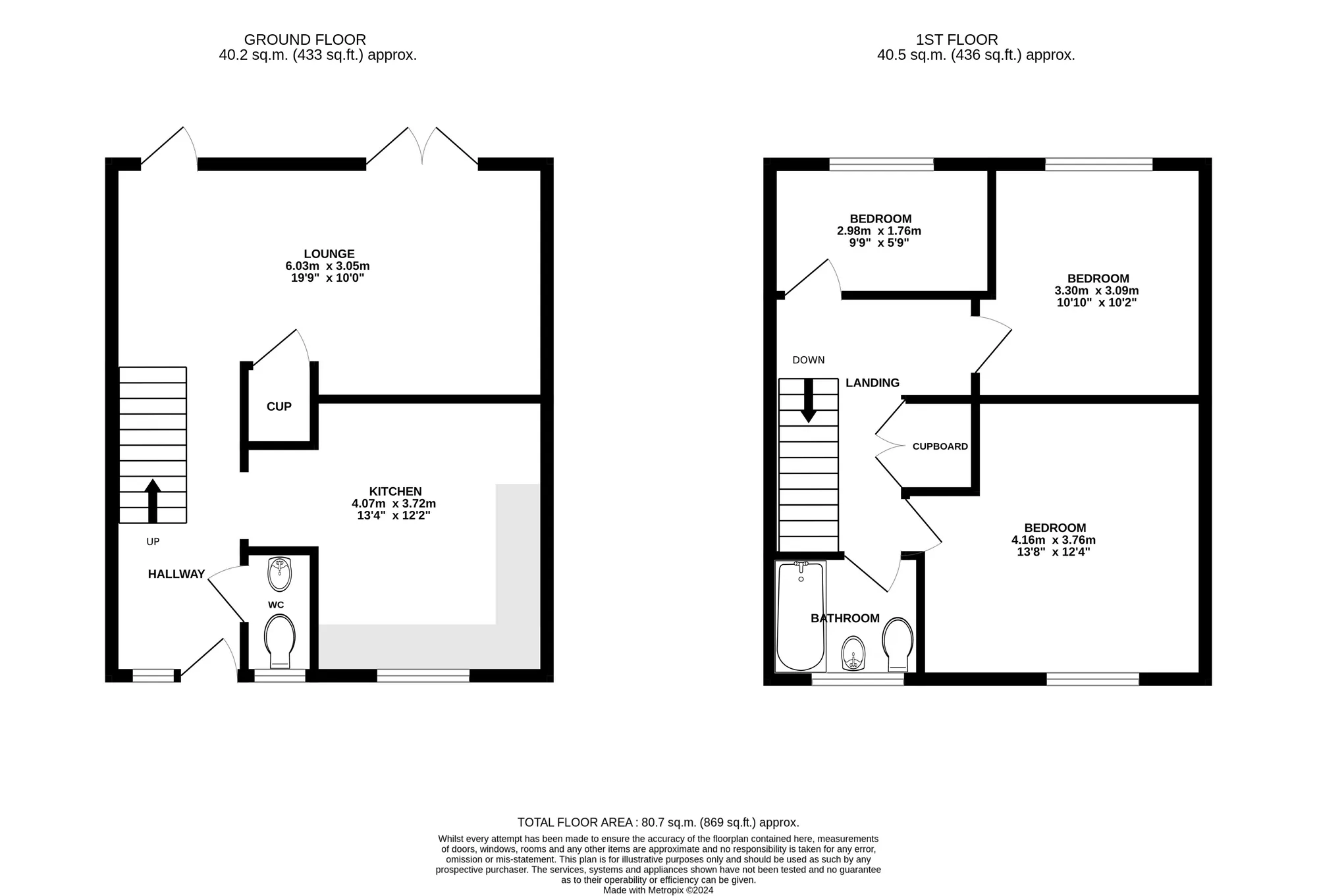 3 bed mid-terraced house for sale in Webbs Way, Bournemouth - Property floorplan
