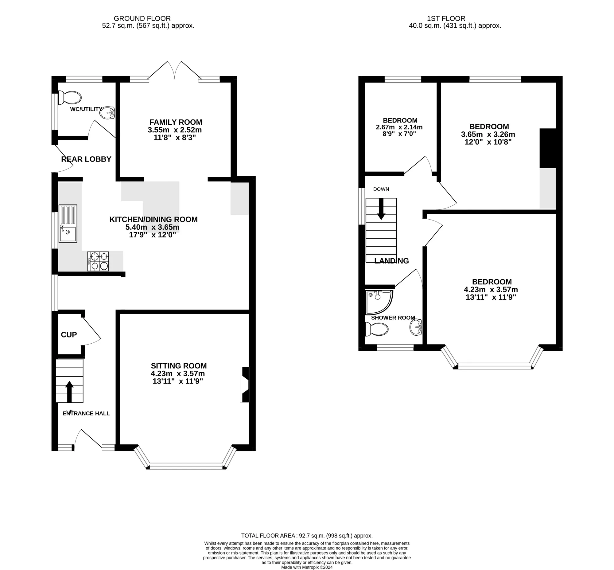 3 bed semi-detached house for sale in Ringwood Road, Poole - Property floorplan
