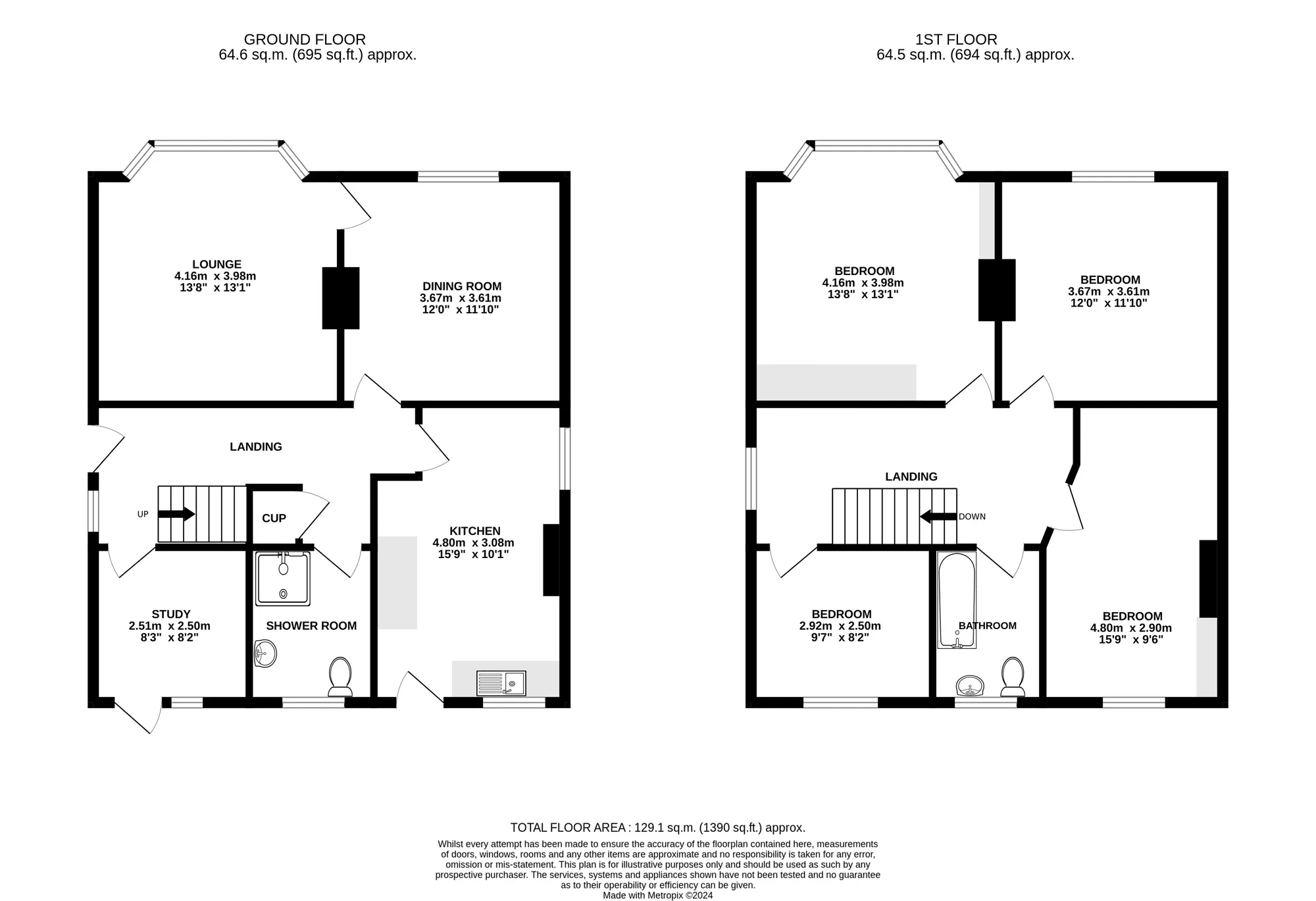 4 bed detached house for sale in Mayfield Avenue, Poole - Property floorplan