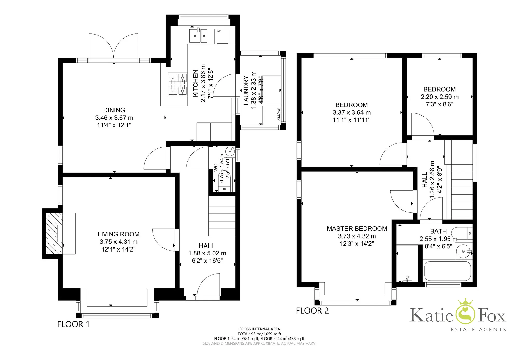 3 bed detached house for sale in Courthill Road, Poole - Property floorplan