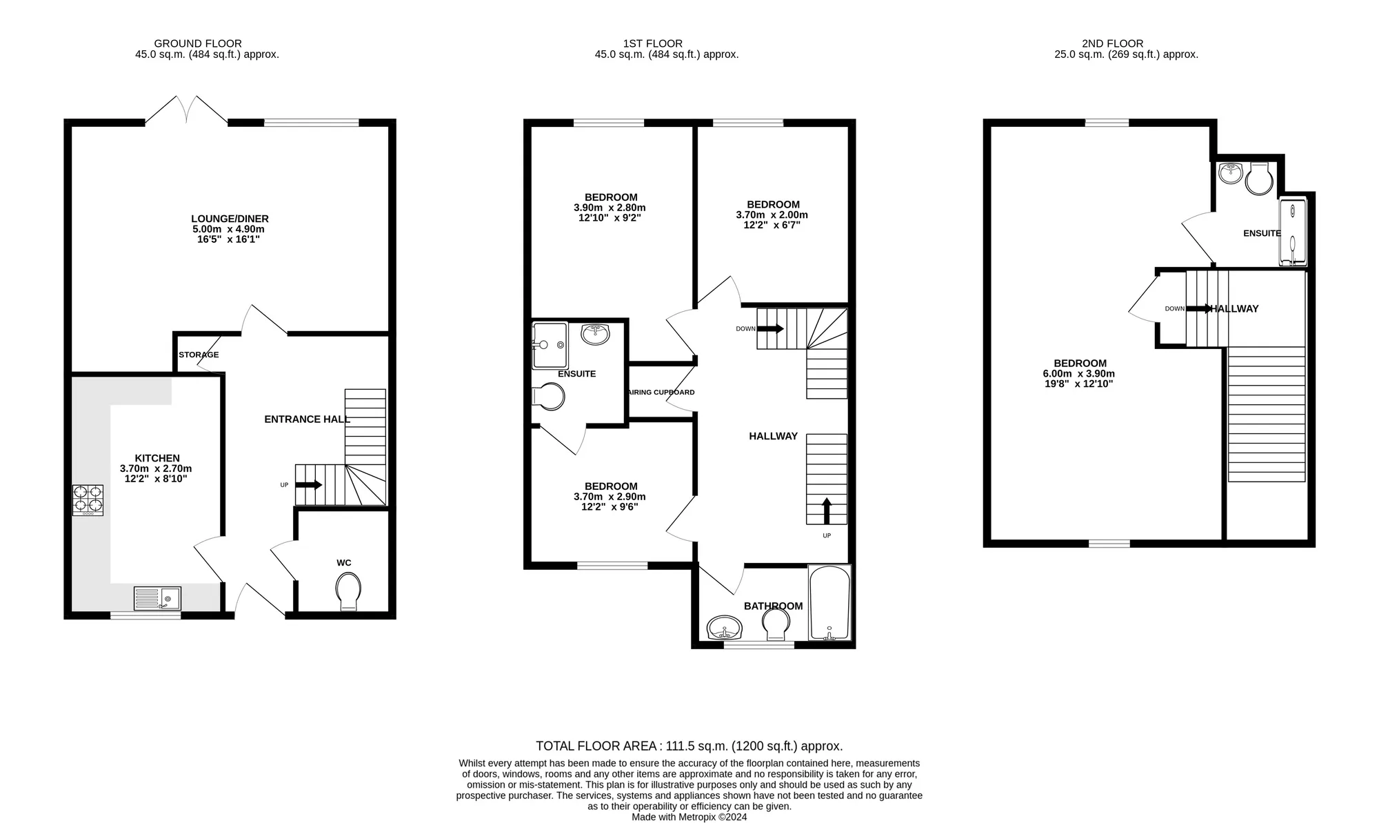4 bed semi-detached house for sale in Doulton Gardens, Poole - Property floorplan