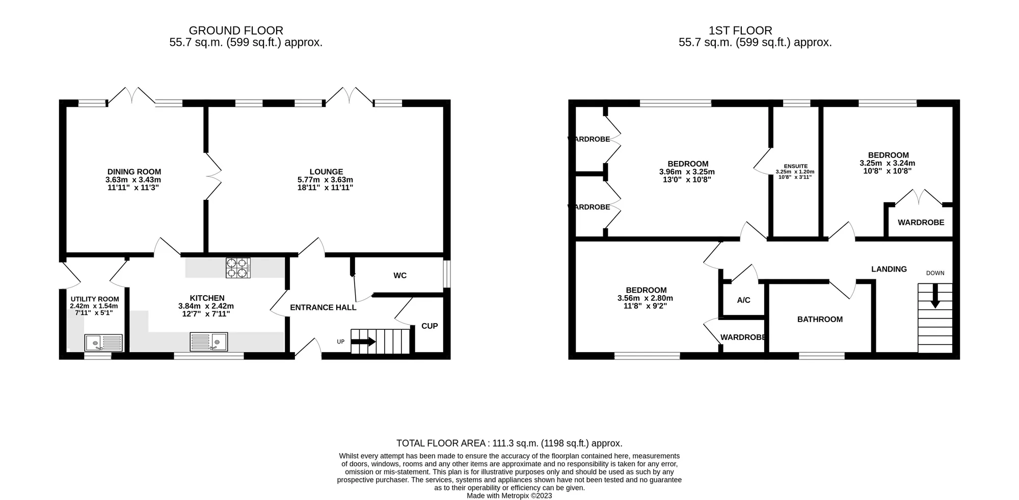 3 bed detached house for sale in Marsh Lane, Poole - Property floorplan