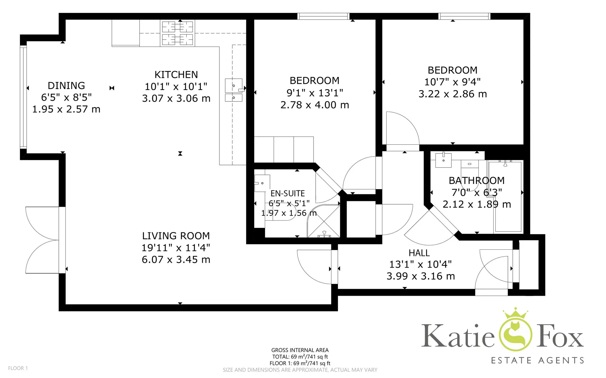 2 bed flat for sale in Penn Hill Avenue, Poole - Property floorplan