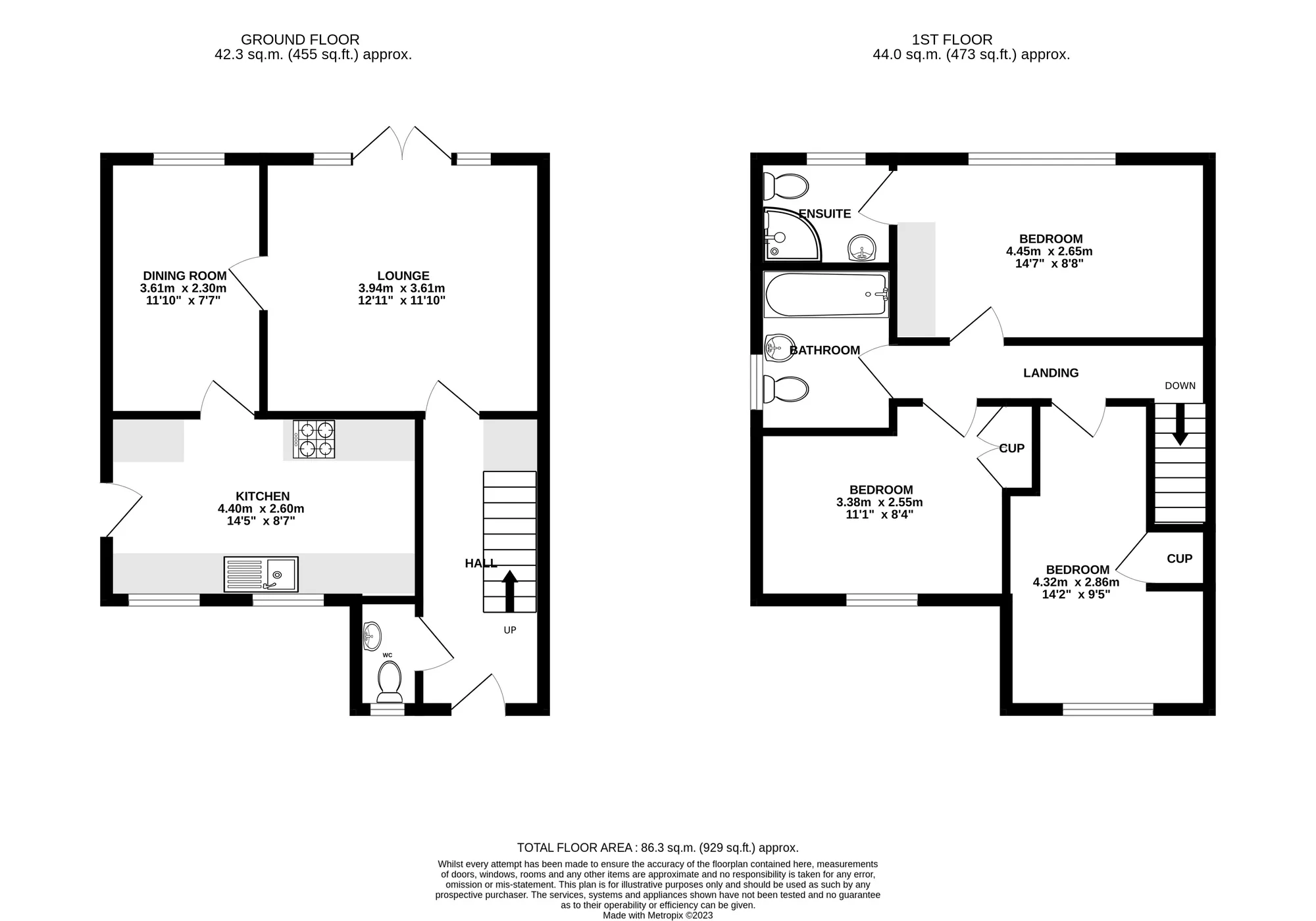 3 bed detached house for sale in Wellow Gardens, Poole - Property floorplan
