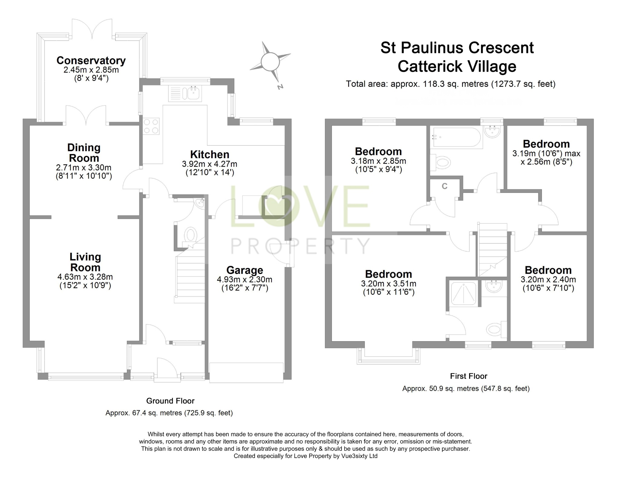 4 bed detached house to rent in St. Paulinus Crescent, Richmond - Property floorplan