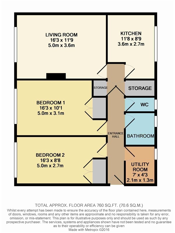 2 bed ground floor flat to rent in Anzio Road, Catterick Garrison - Property floorplan