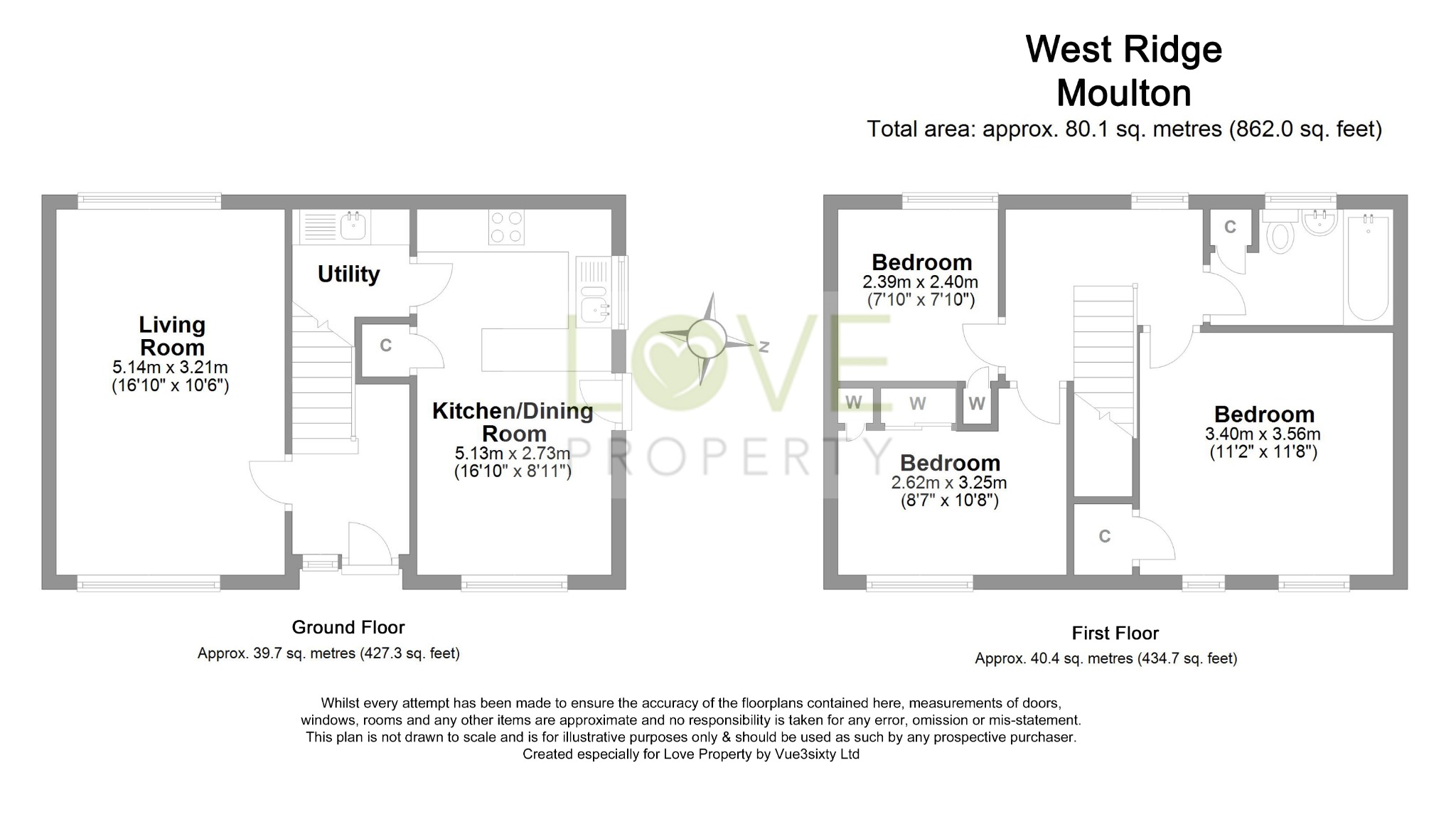 3 bed semi-detached house to rent in West Ridge, Richmond - Property floorplan