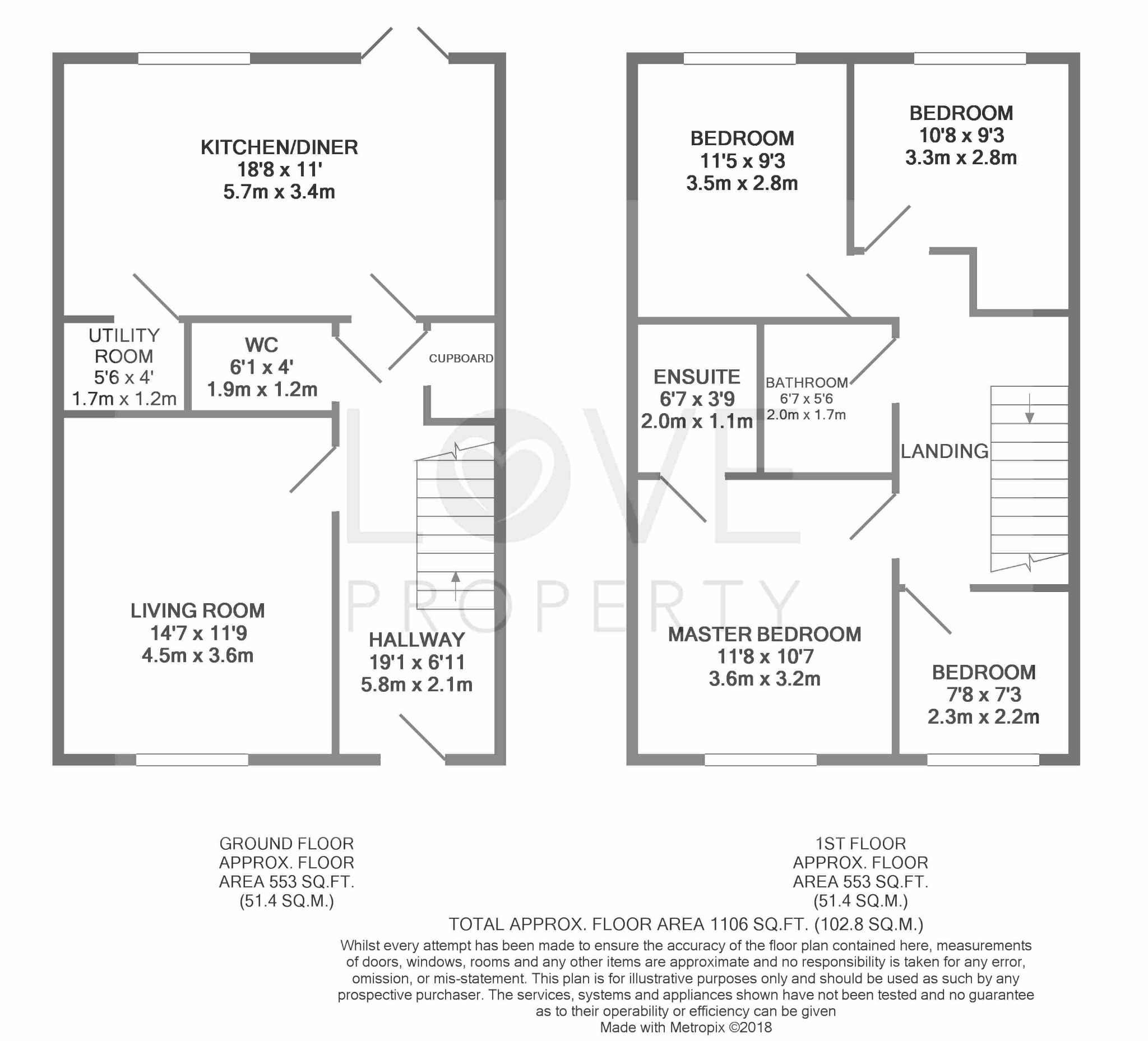 4 bed detached house for sale in Beechwood Grove, Catterick Garrison - Property floorplan