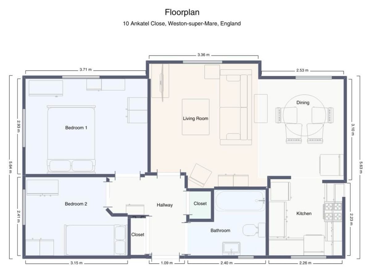 2 bed flat to rent in Ankatel Close, Weston-super-Mare  - Property Image 10