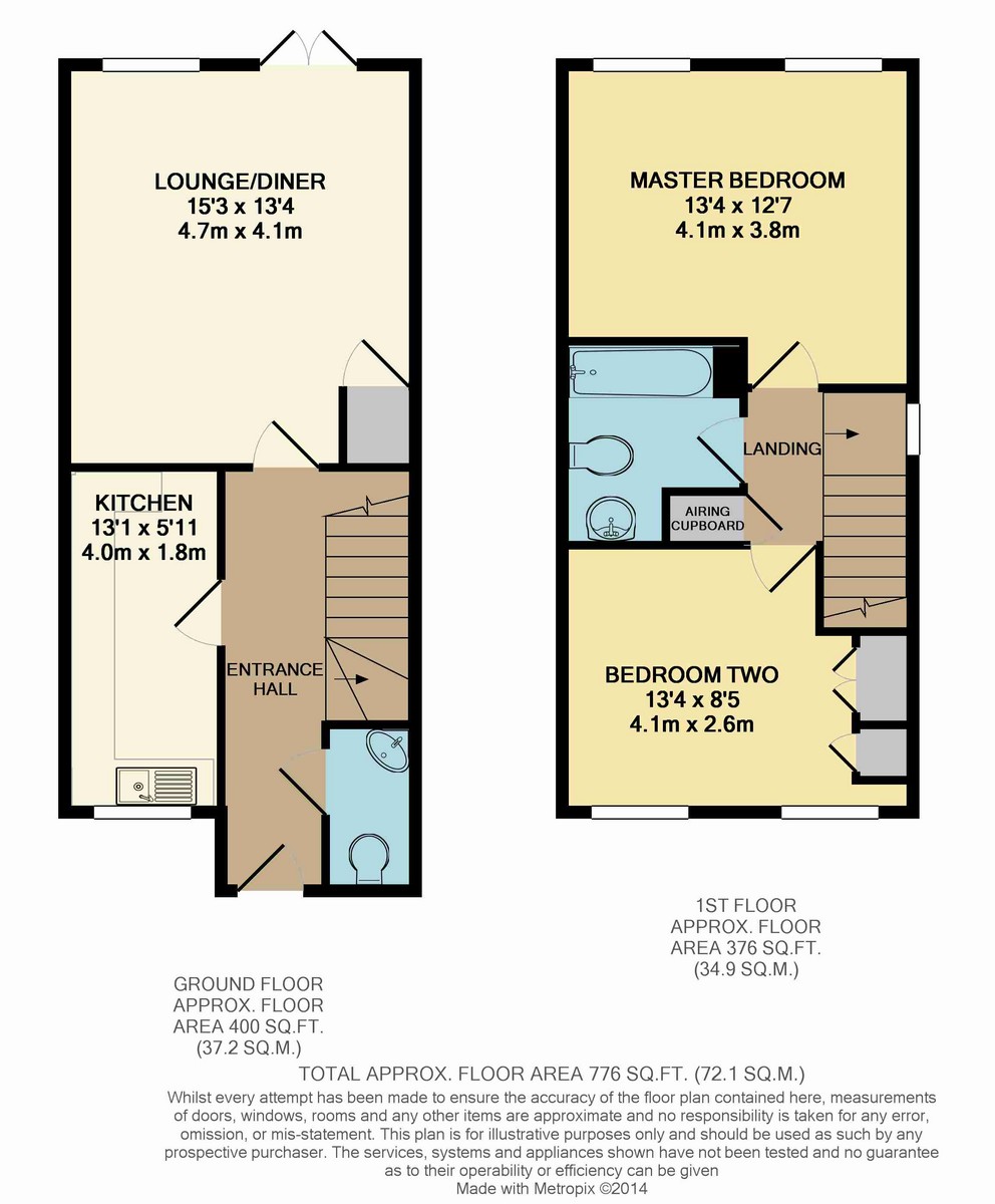 2 bed end of terrace house to rent in Blackbridge Lane, Horsham - Property Floorplan