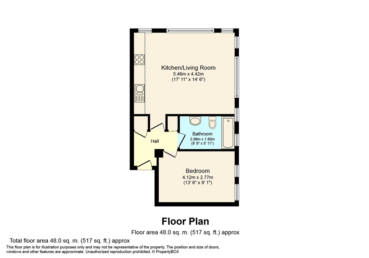 1 bed apartment to rent in Holmes Park, North Street, Horsham - Property floorplan