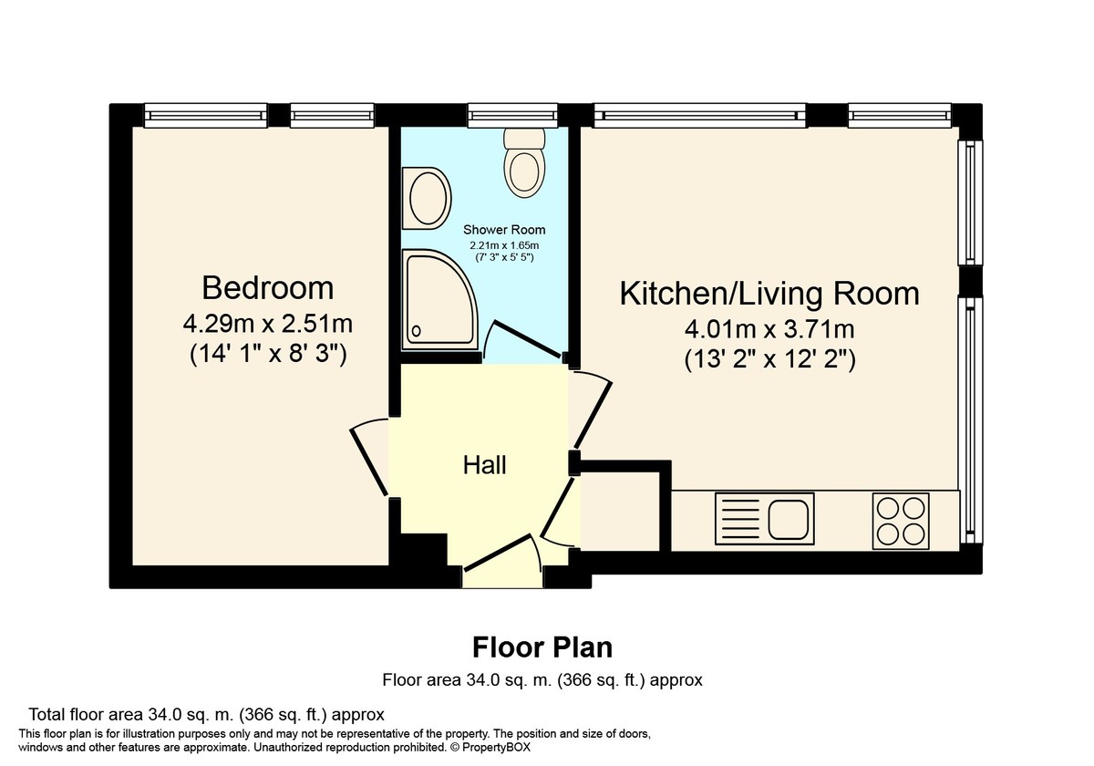 1 bed apartment to rent in Holmes Park, North Street, Horsham - Property floorplan